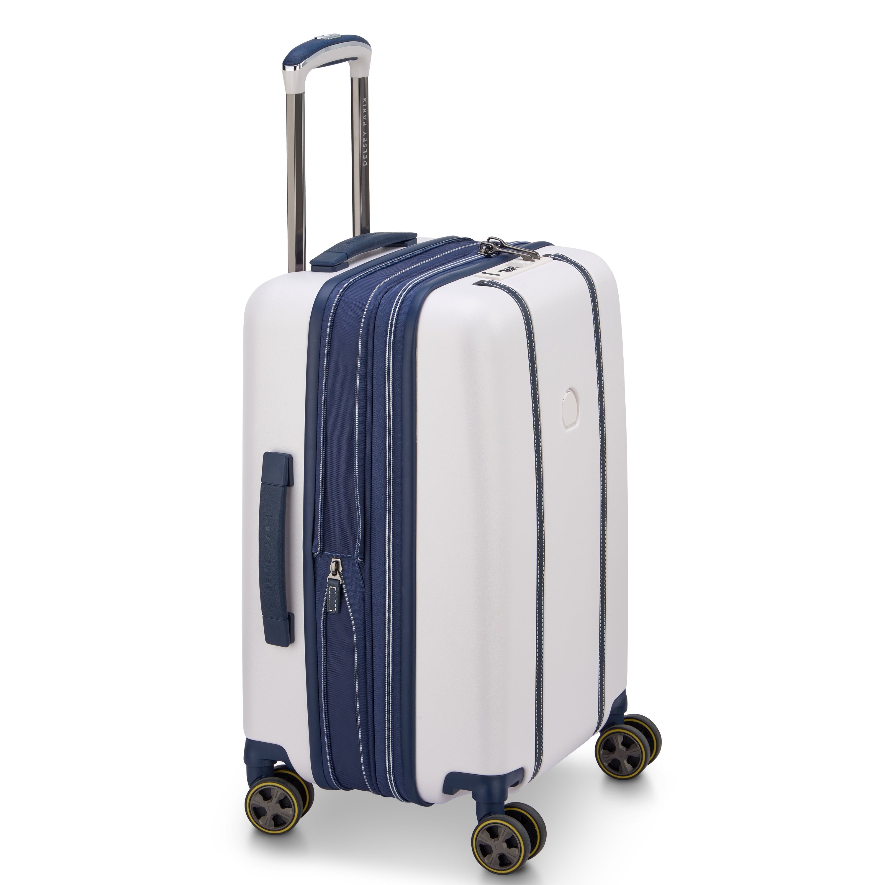 CADENCE| Suitcase Cabin Expandable 55 CM IVORY/NAVY