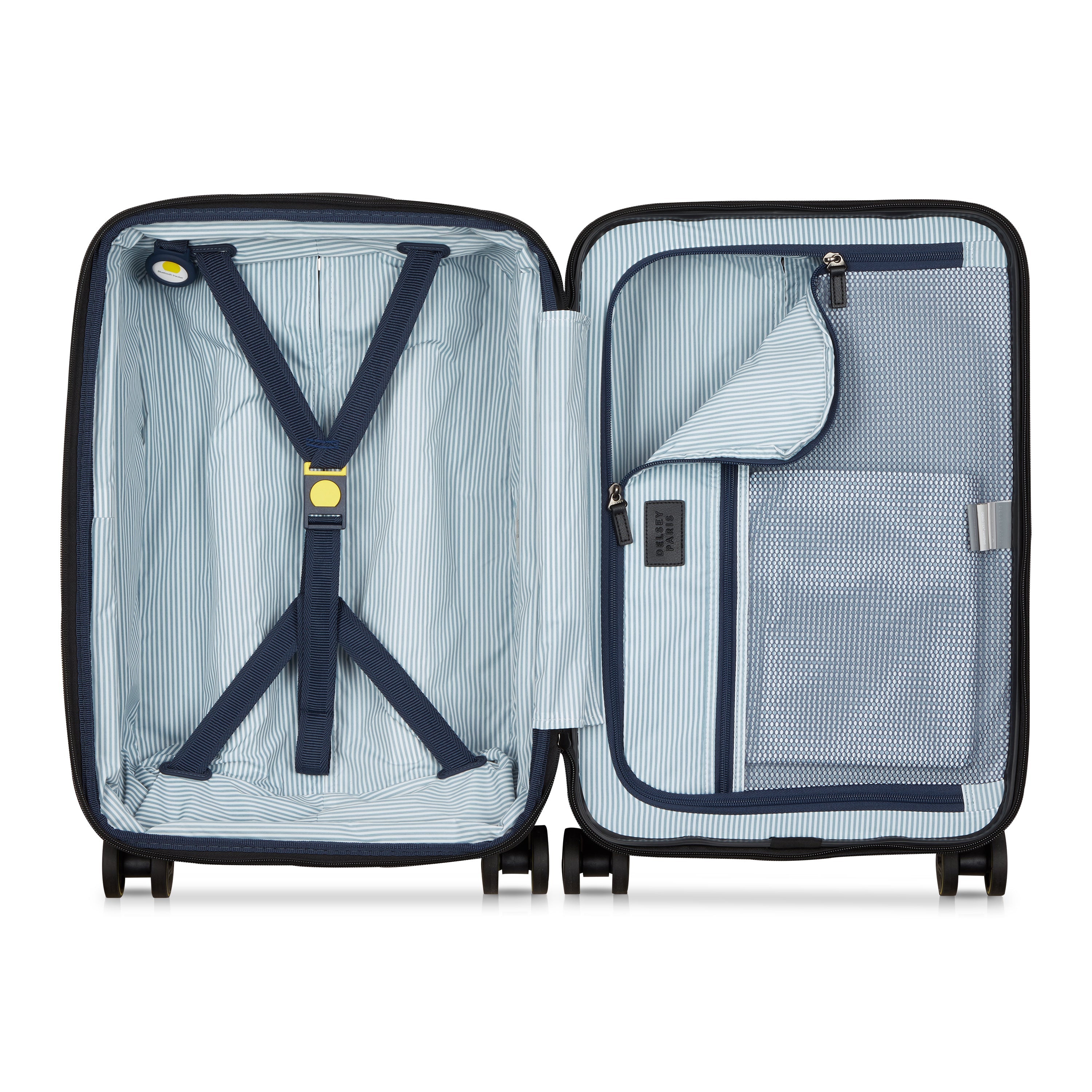 CADENCE| Suitcase Cabin Expandable 55 CM DEEP BLACK