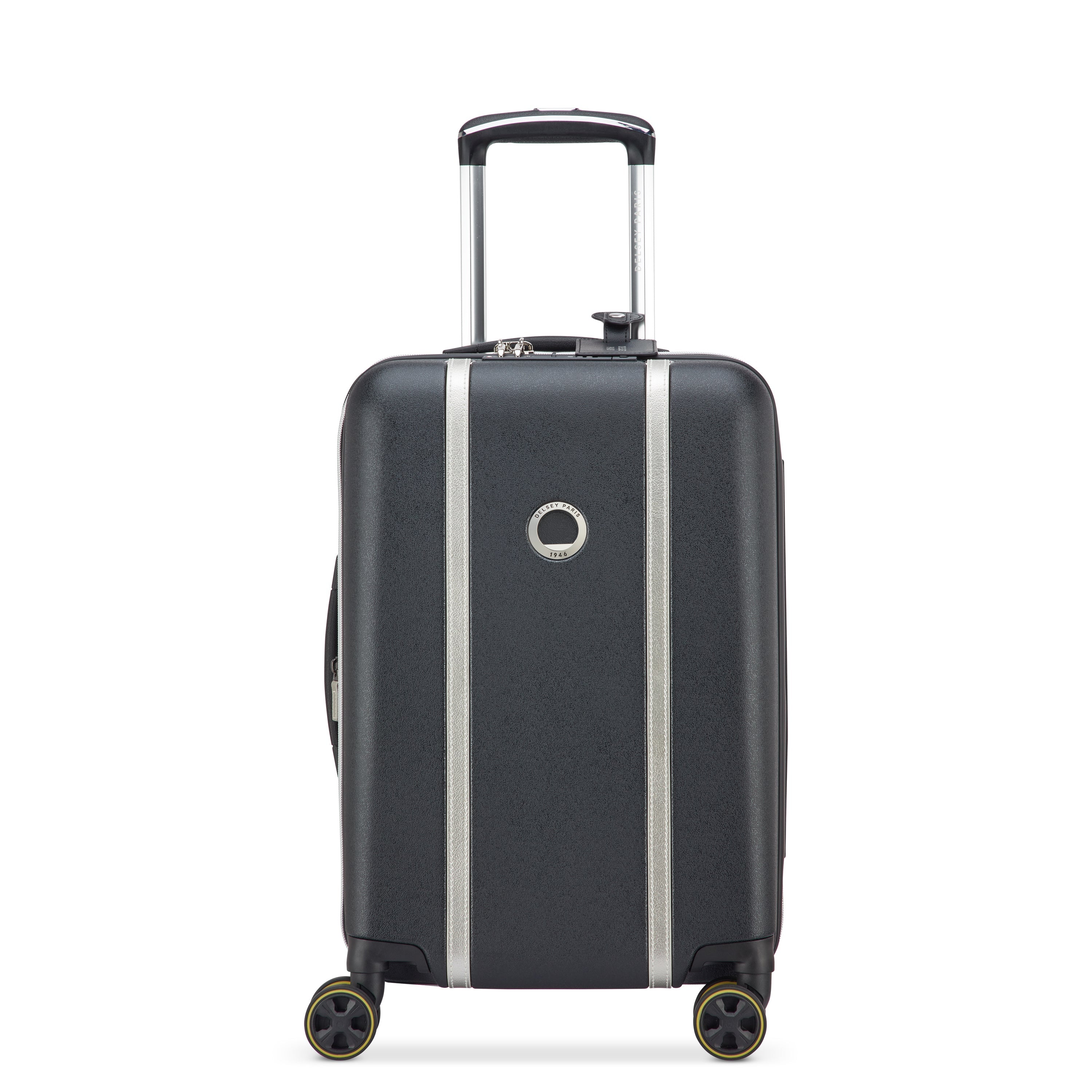 CADENCE| Koffer Kabine Erweiterbar 55 CM SCHWARZ/SILBER
