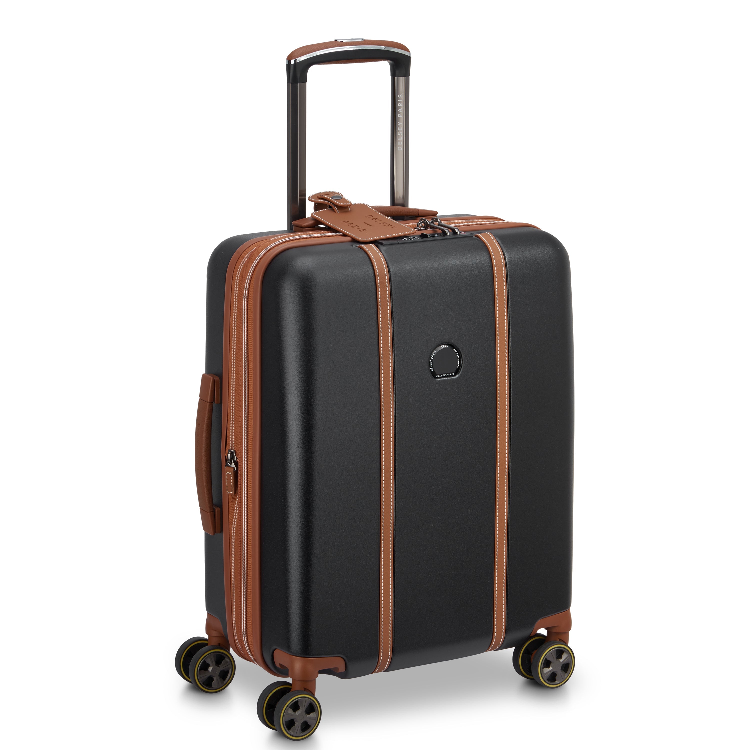 CADENCE| Valigia Cabina slim Espandibile 54.5 CM BLACK