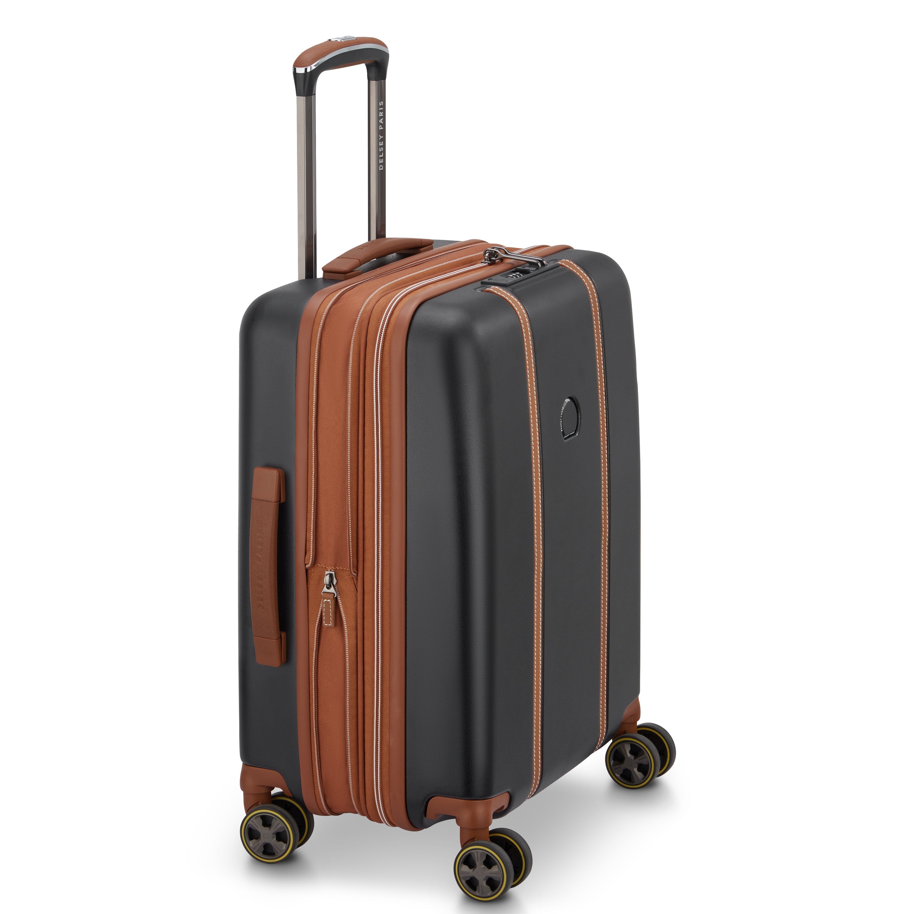 CADENCE| Valigia Cabina slim Espandibile 54.5 CM BLACK