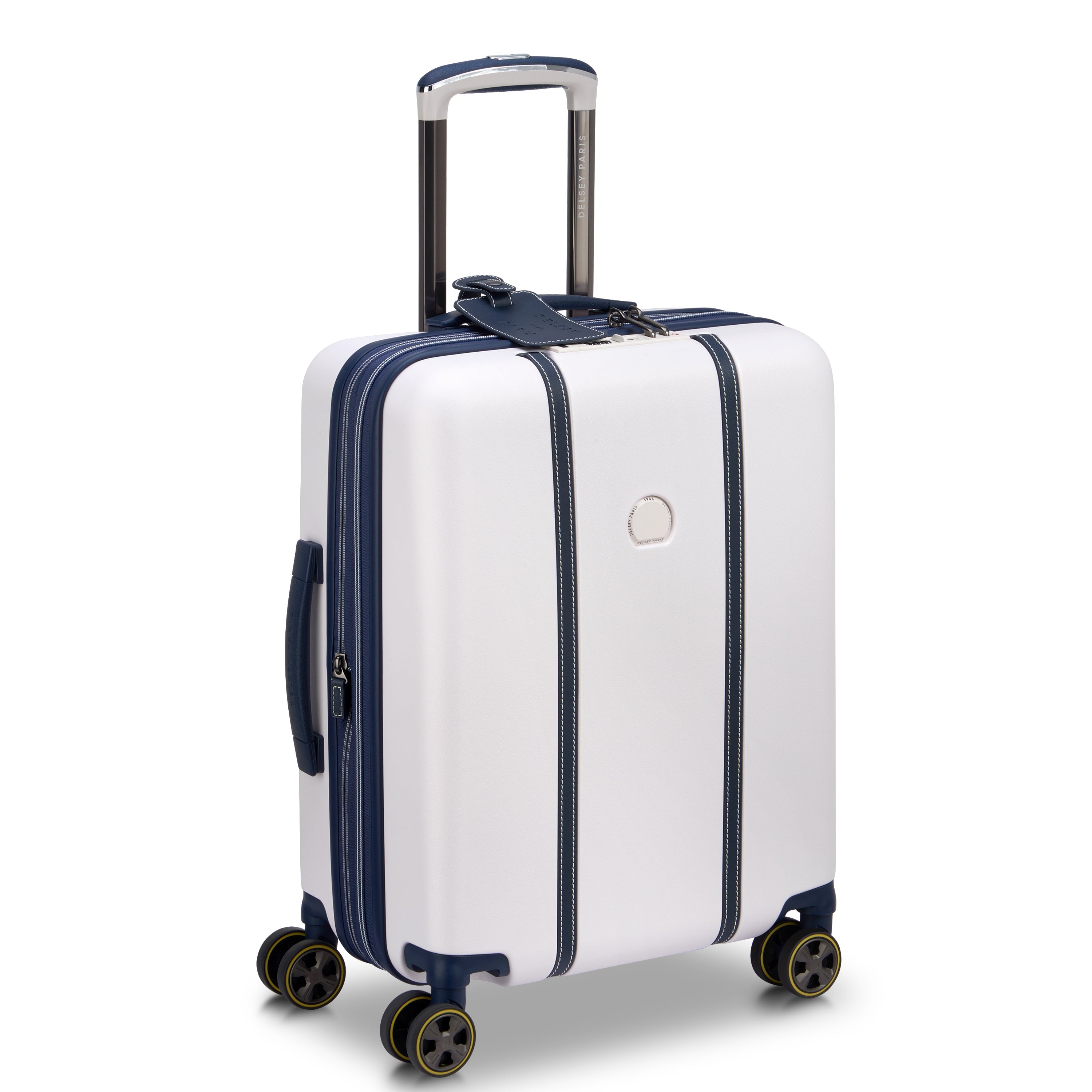 CADENCE| Valigia Cabina slim Espandibile 54.5 CM IVORY/NAVY