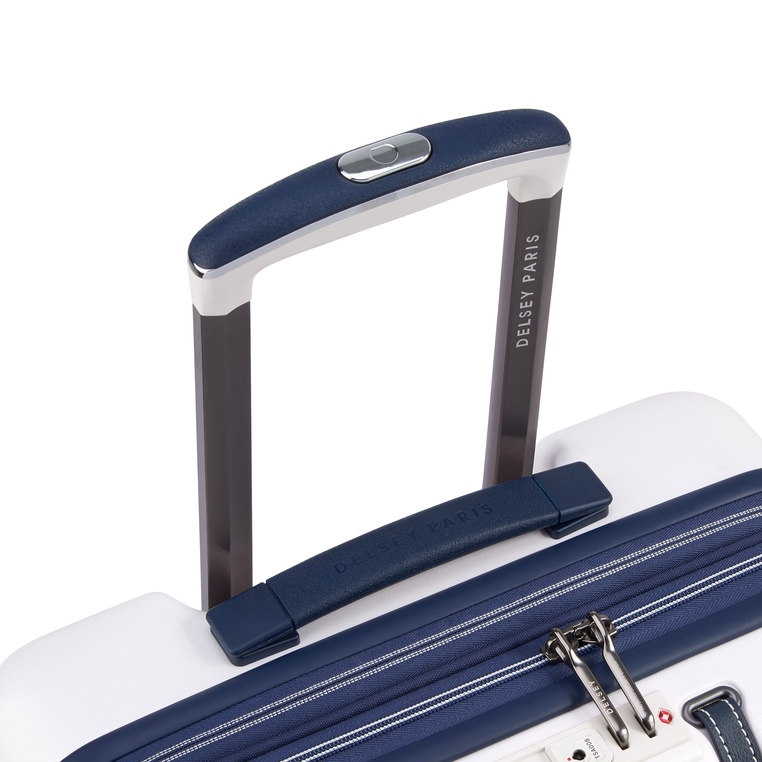 CADENCE| Valigia Cabina slim Espandibile 54.5 CM IVORY/NAVY