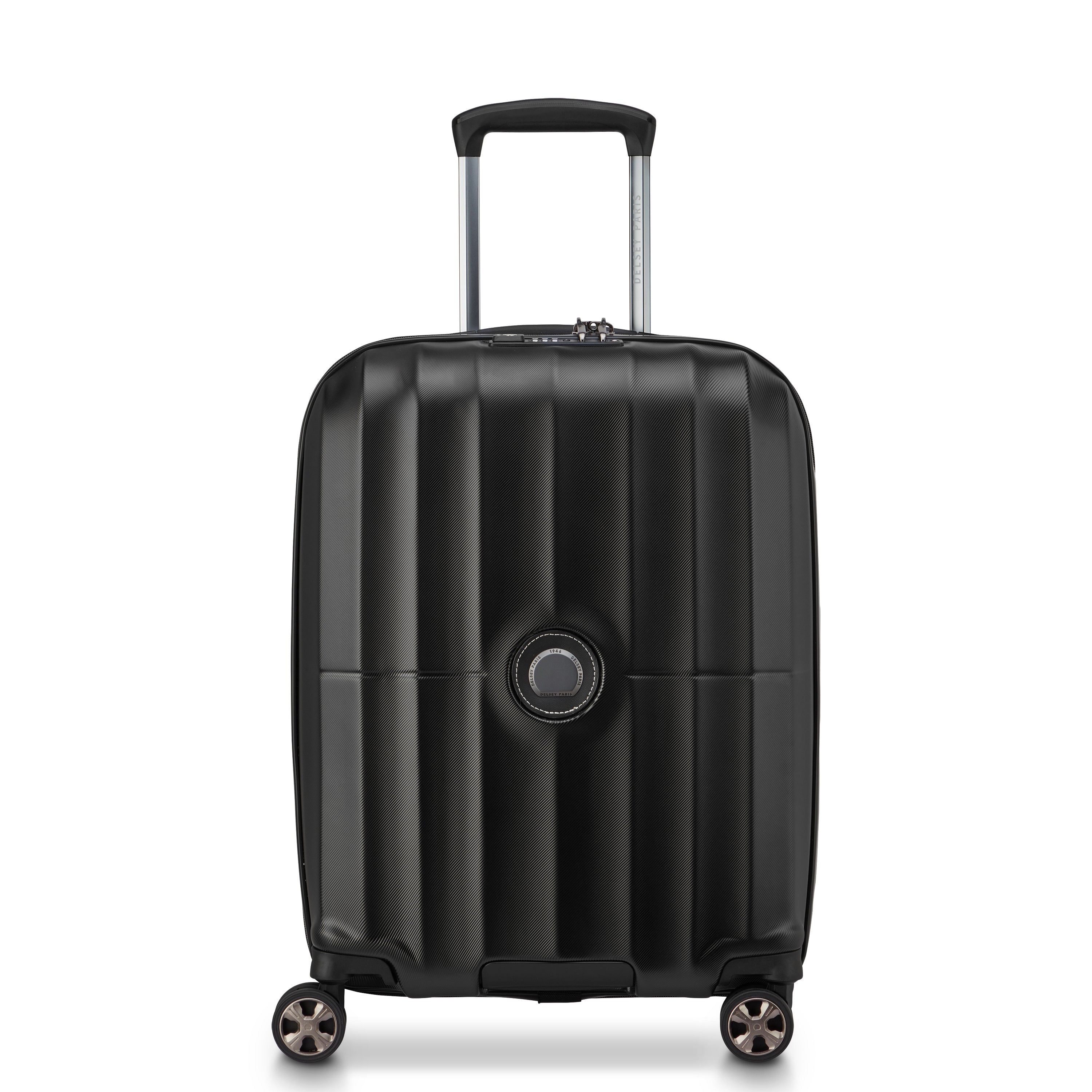 CARROUSEL 2| Suitcase Cabin slim Expandable 55 CM BLACK