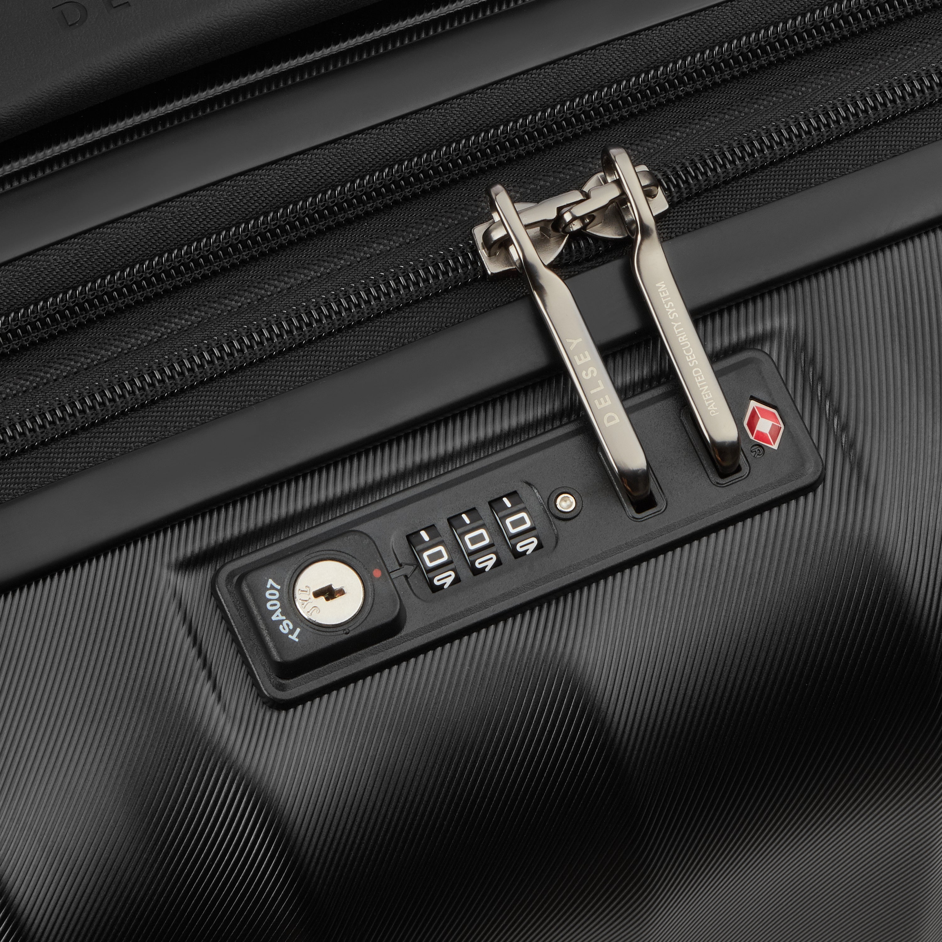CARROUSEL 2| Suitcase Cabin slim Expandable 55 CM BLACK