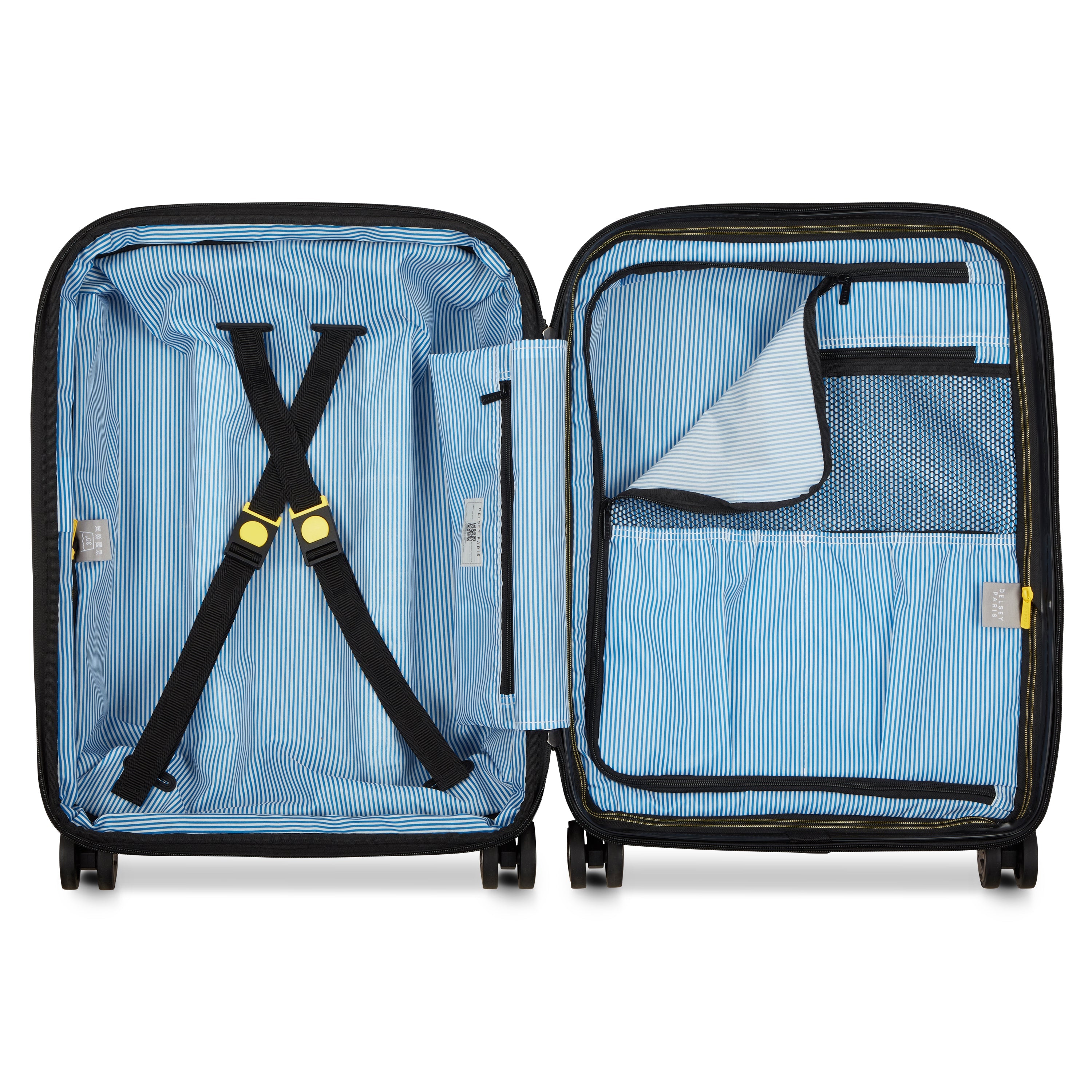 CARROUSEL 2| Suitcase Cabin slim Expandable 55 CM BLACK