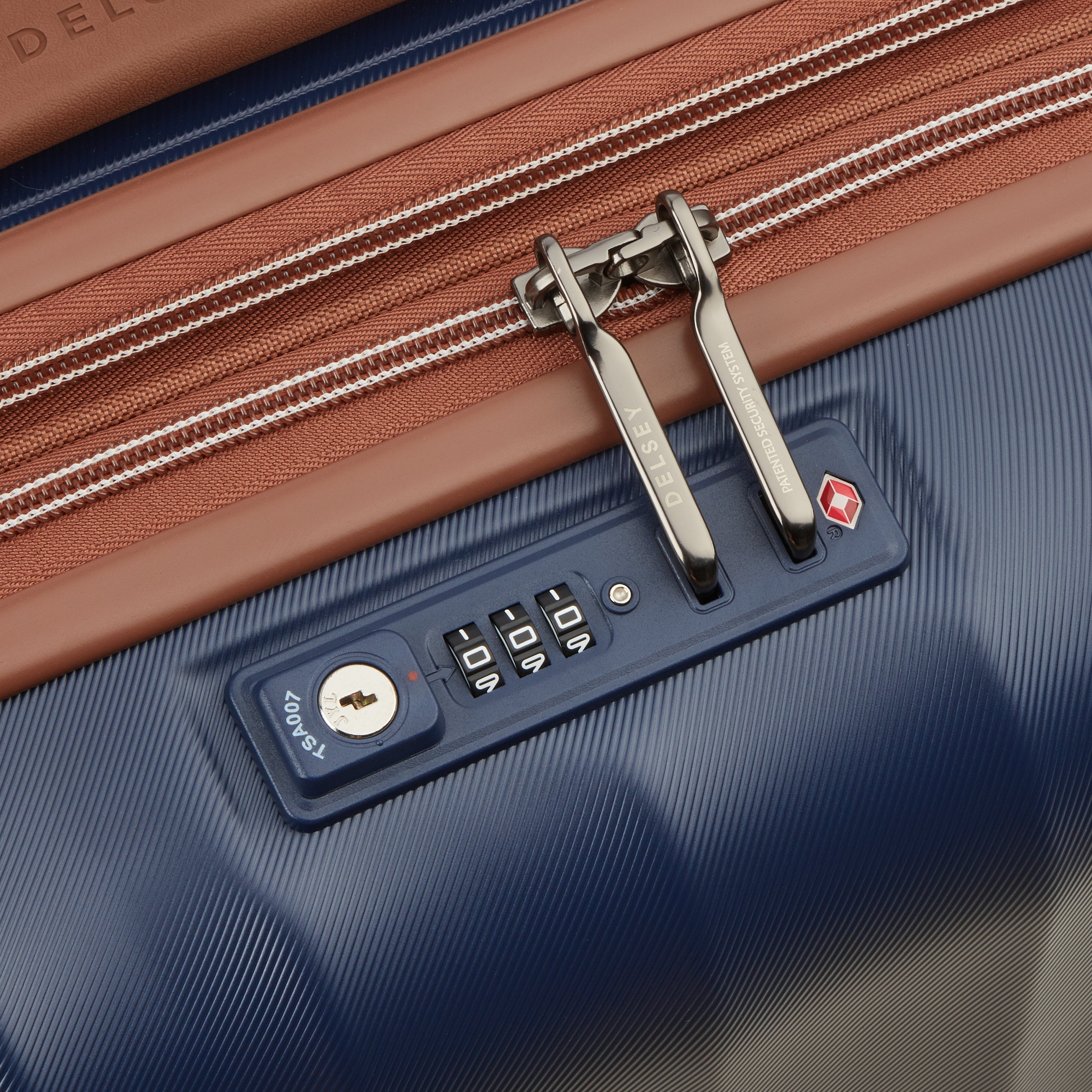 CARROUSEL 2| Valise Cabine Slim Extensible 55 CM BLEU