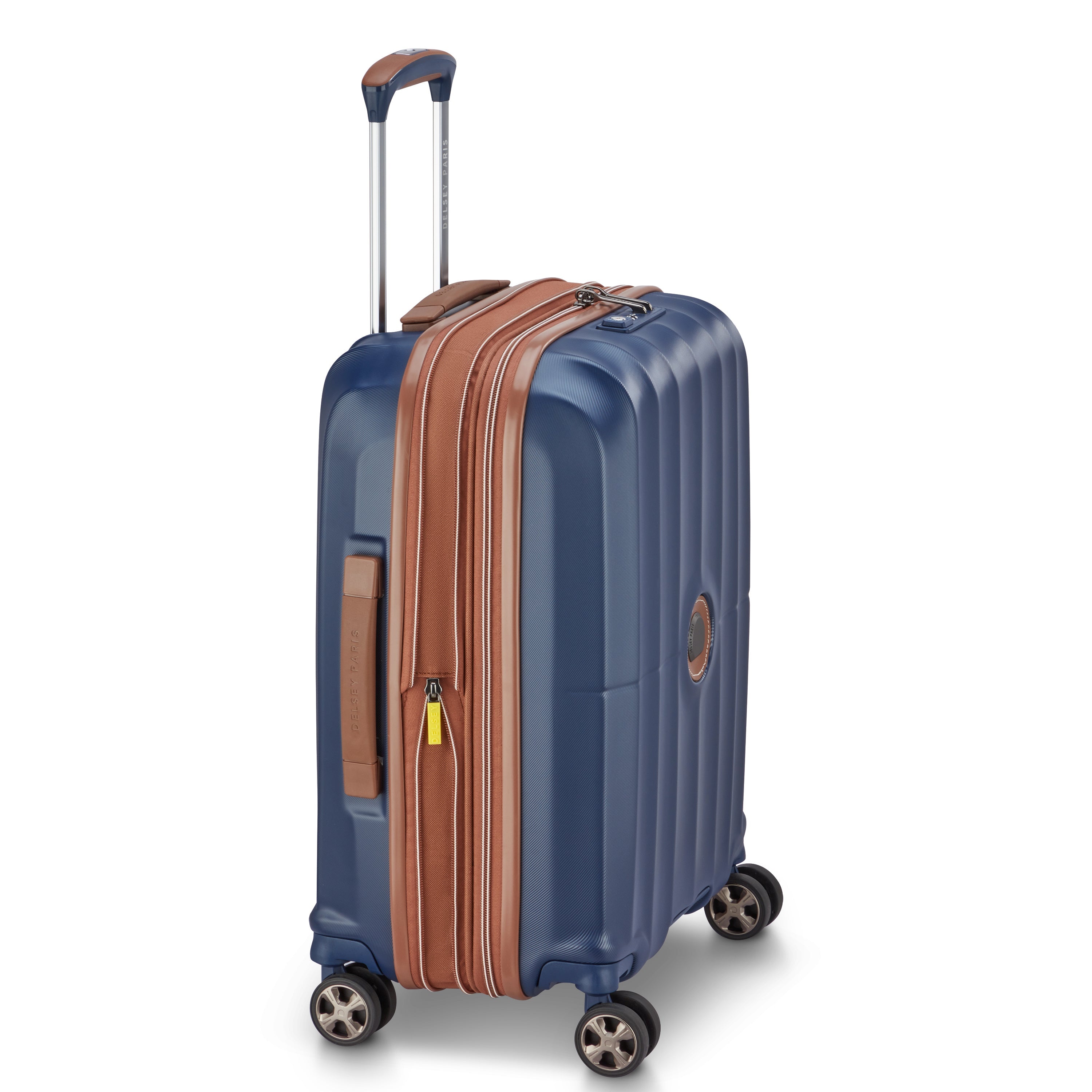 CARROUSEL 2| Valise Cabine Slim Extensible 55 CM BLEU