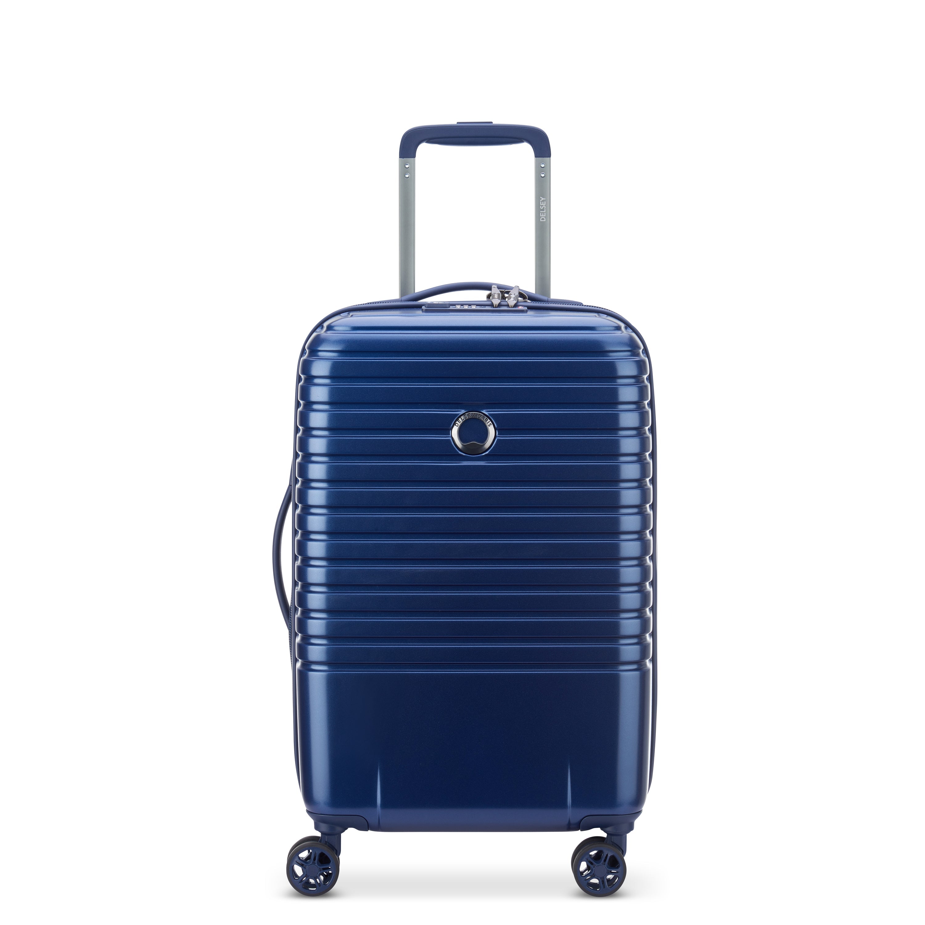 CAUMARTIN PLUS| Trolley Cabina Espandibile 55 CM BLU ACCIAIO