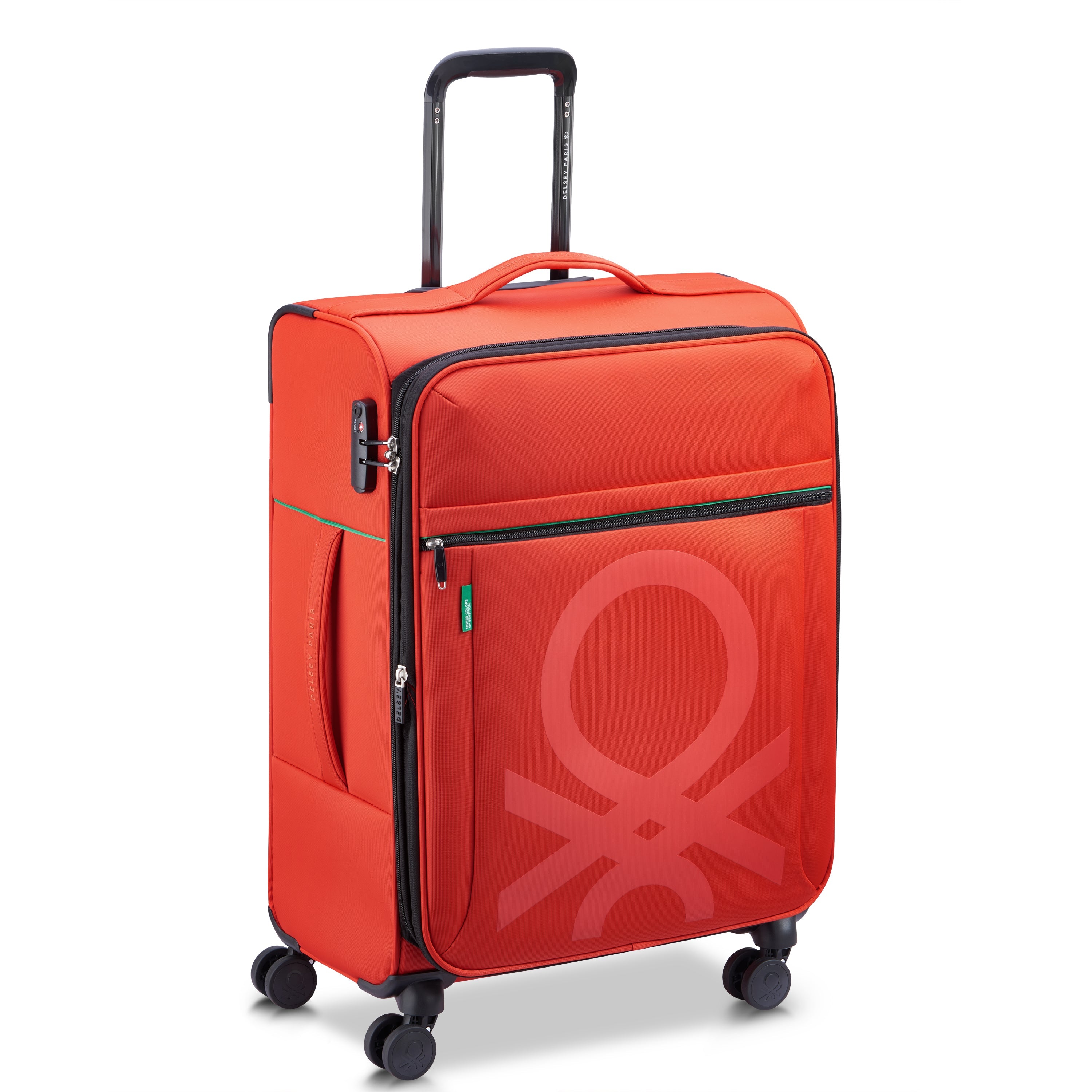 COLOR BLOCK| Suitcase Check-In Expandable 66.5 CM RED