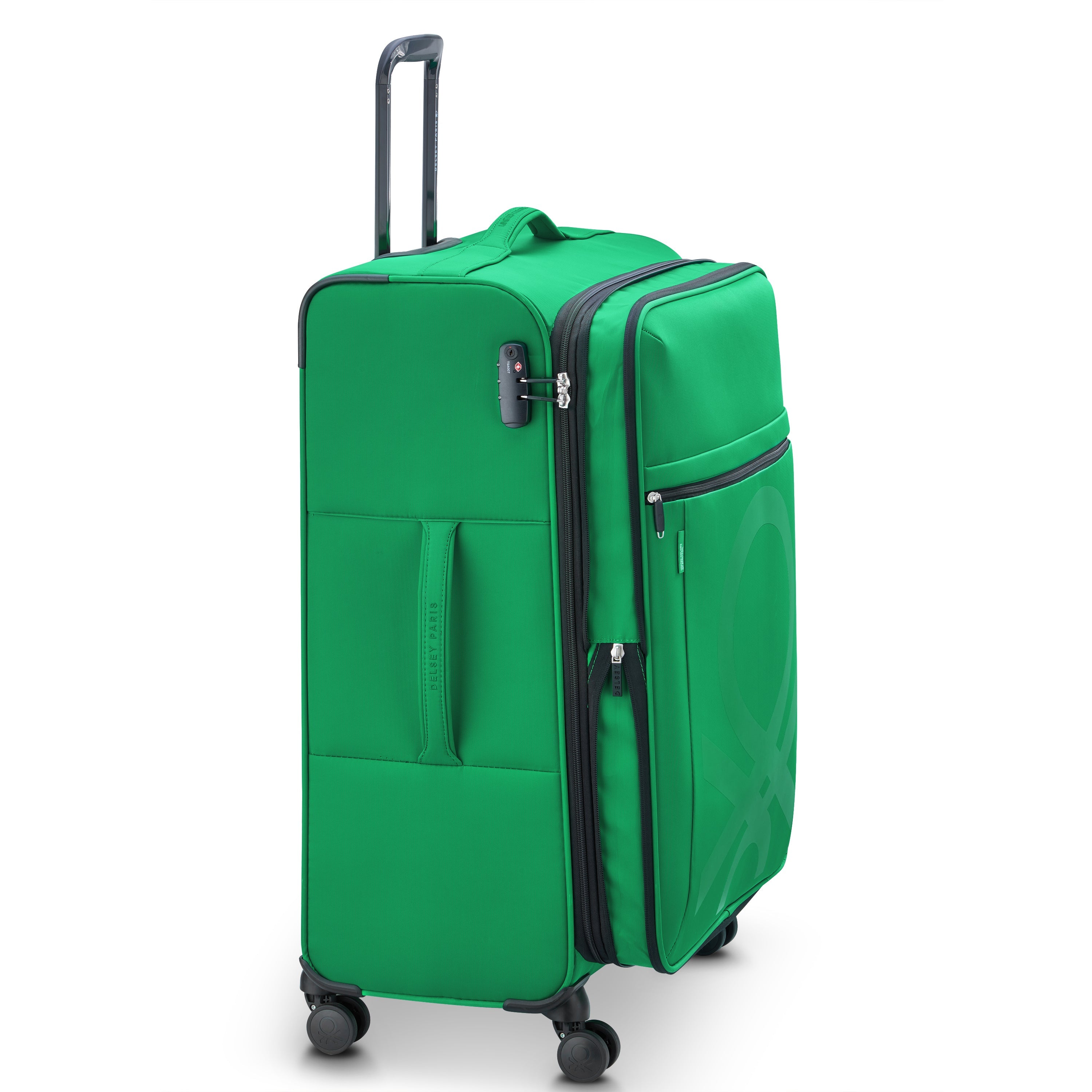 COLOR BLOCK| Suitcase Check-In Expandable 76.5 CM GREEN