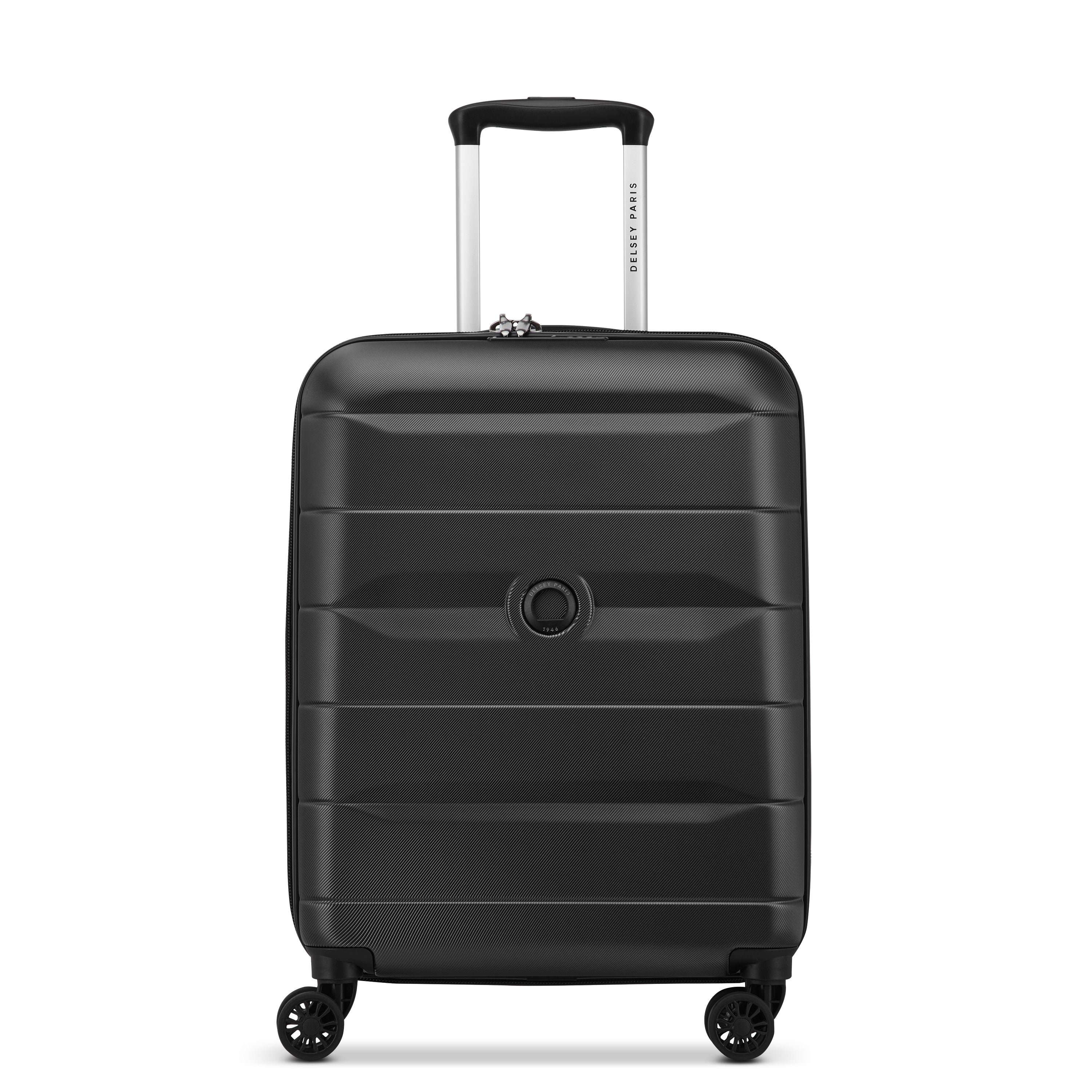 COMETE 4| Suitcase Cabin slim Expandable 55 CM BLACK