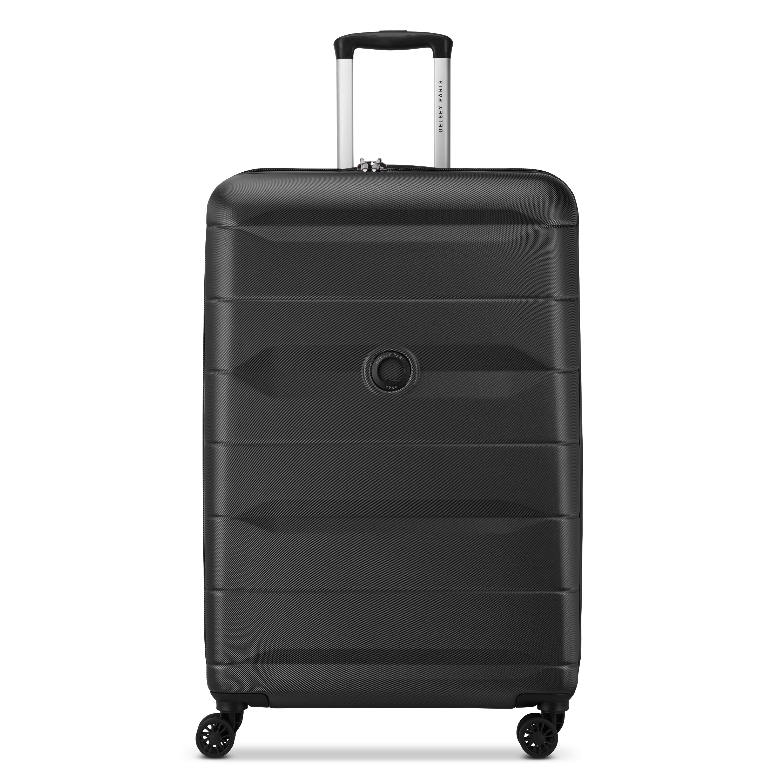 COMETE 4| Koffer Aufgabegepäck Erweiterbar 76 cm SCHWARZ