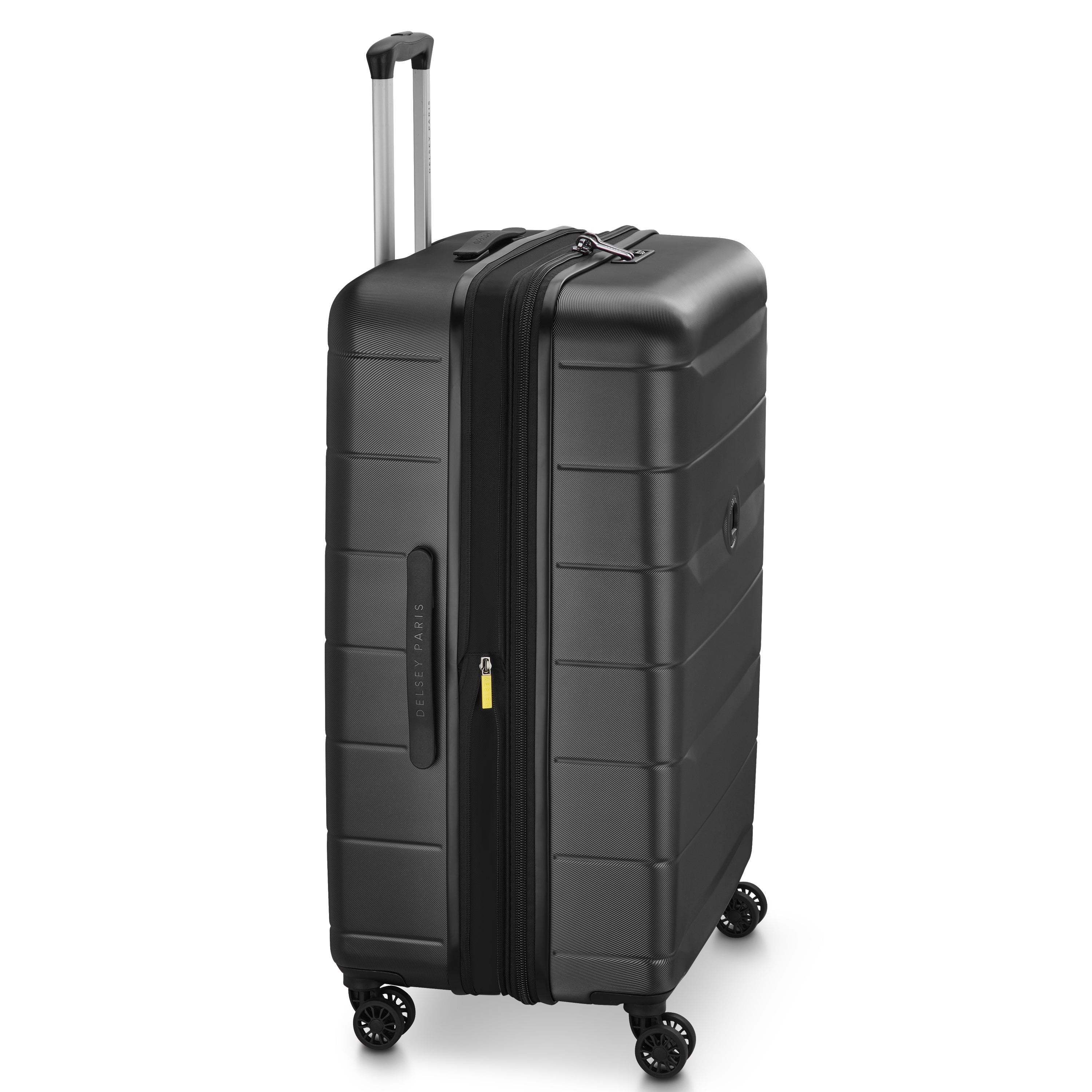 COMETE 4| Koffer Aufgabegepäck Erweiterbar 76 cm SCHWARZ