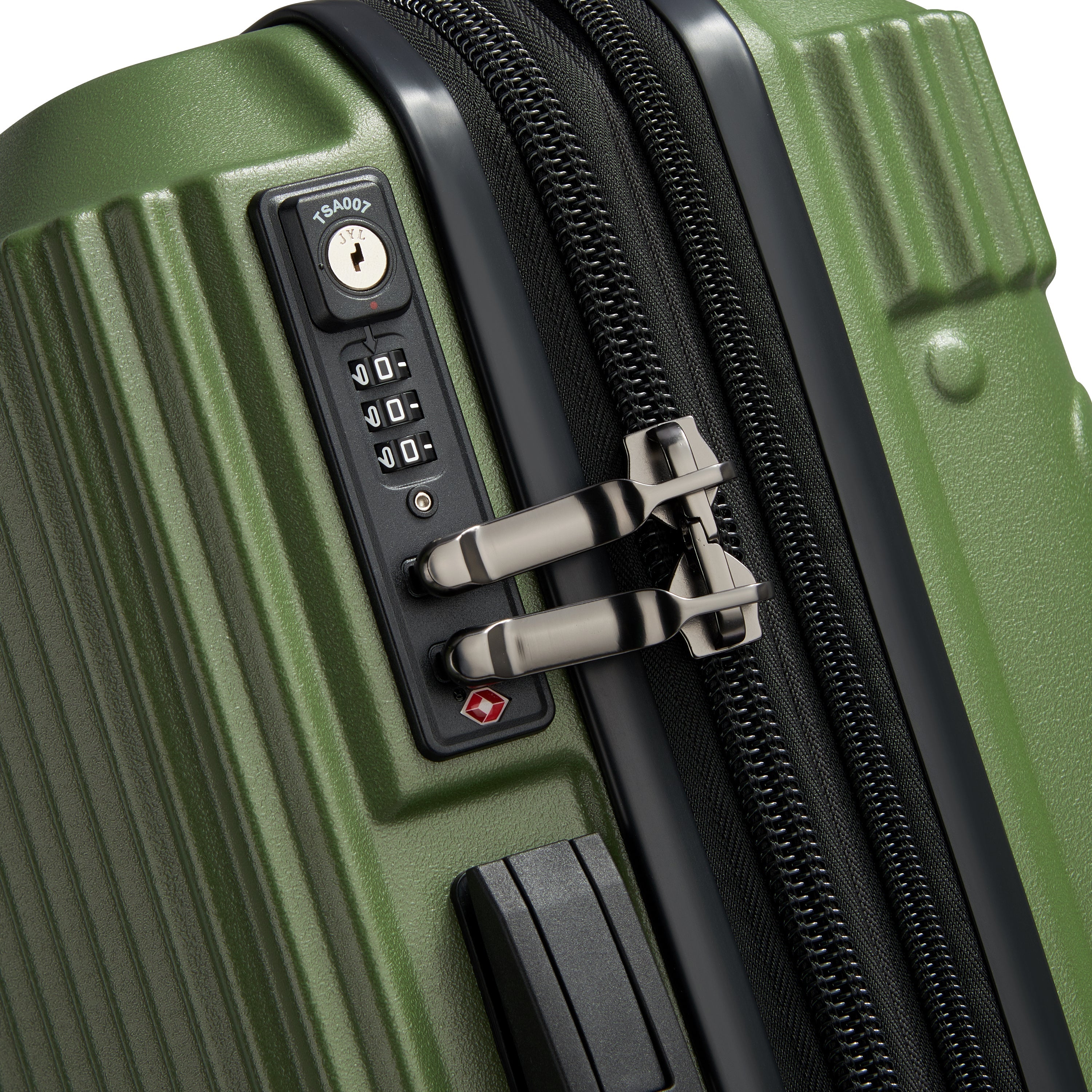 JH001A| Suitcase Cabin slim Expandable 55 CM GREEN