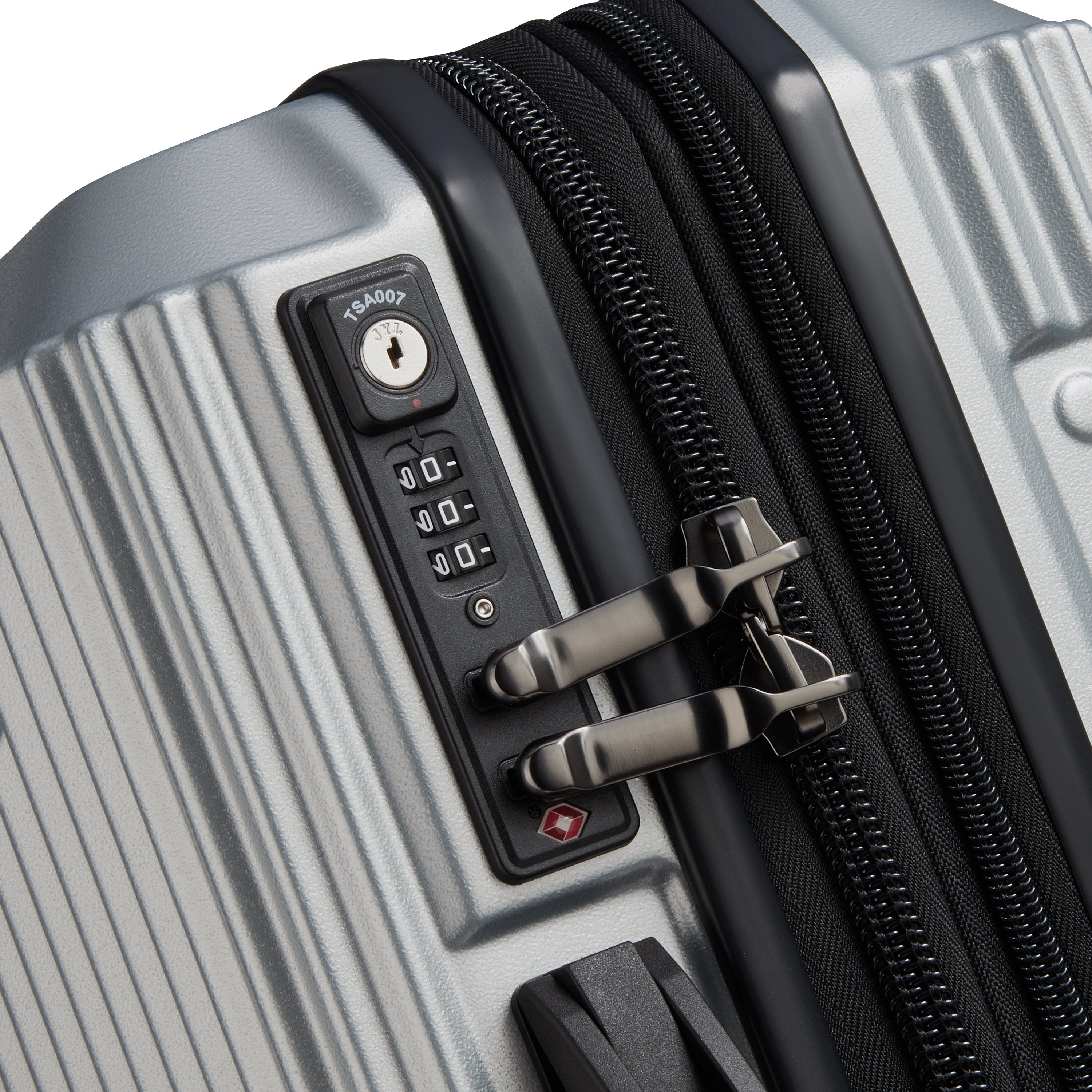 JH001A| Suitcase Cabin slim Expandable 55 CM SILVER
