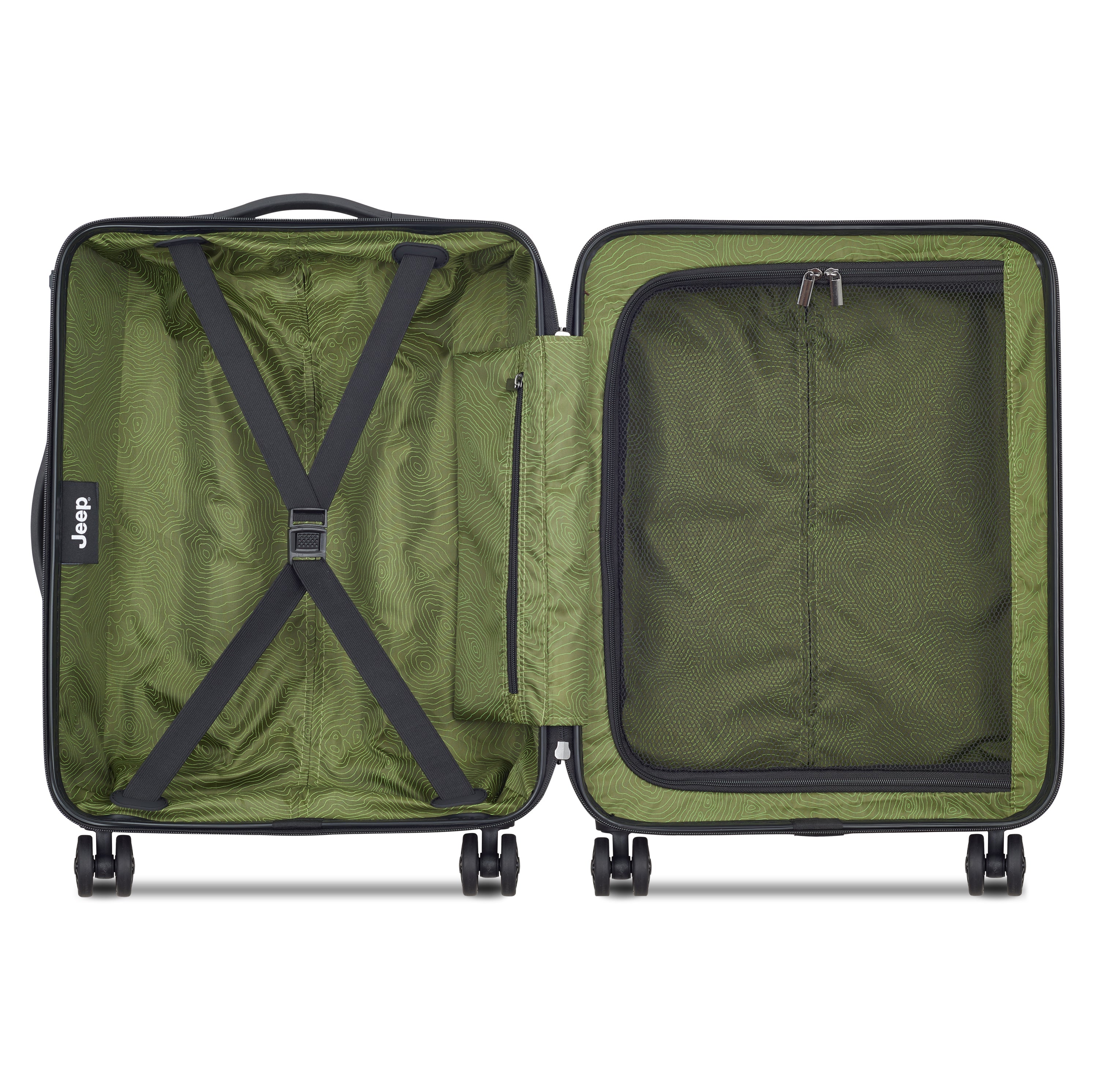 JH004C| Suitcase Cabin slim 55 CM AVOCADO