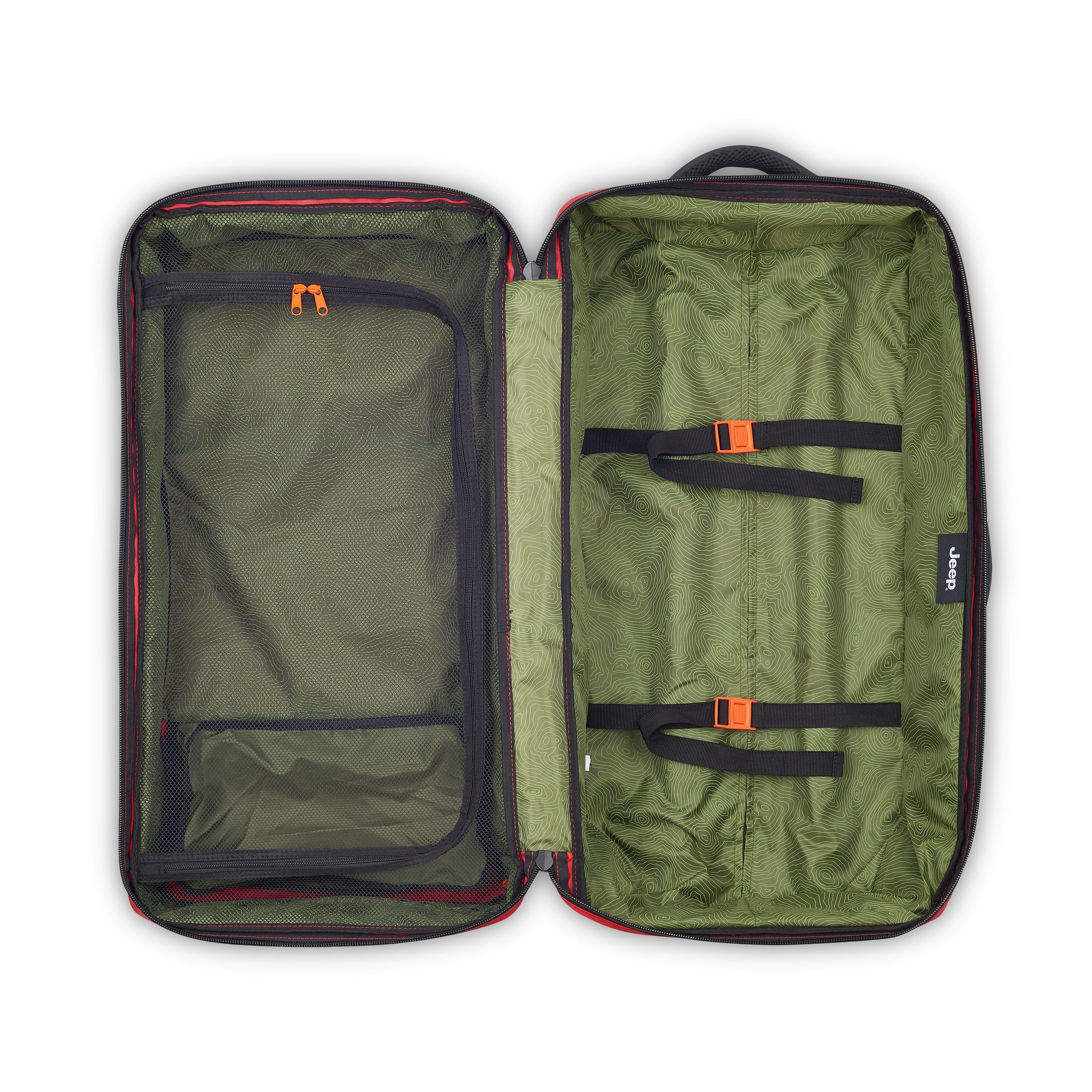JS005A| Trolley Duffle Bag Check-In 36.5 CM TOMATO