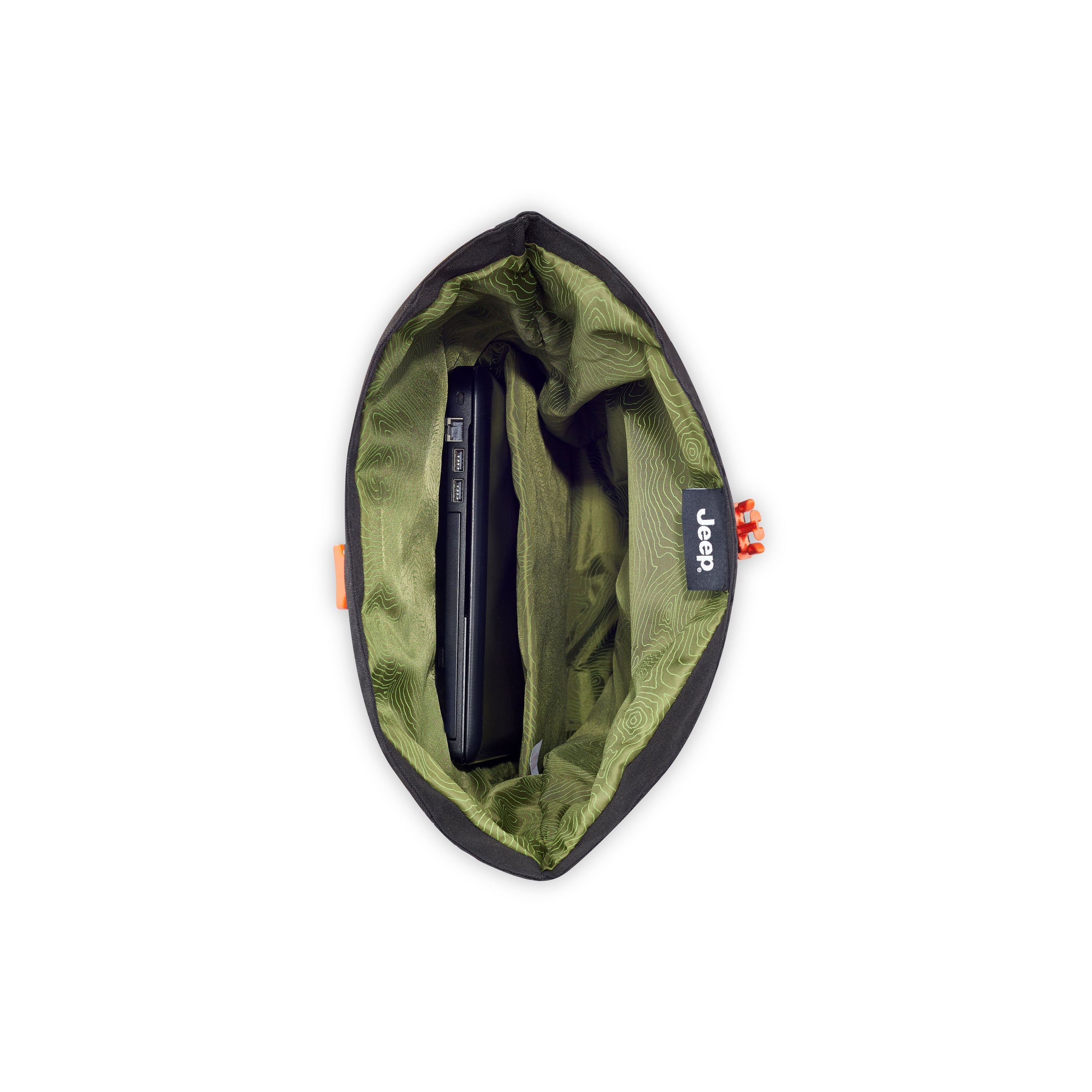 JS016D| Roll-Top Backpack 22.91L BLACK