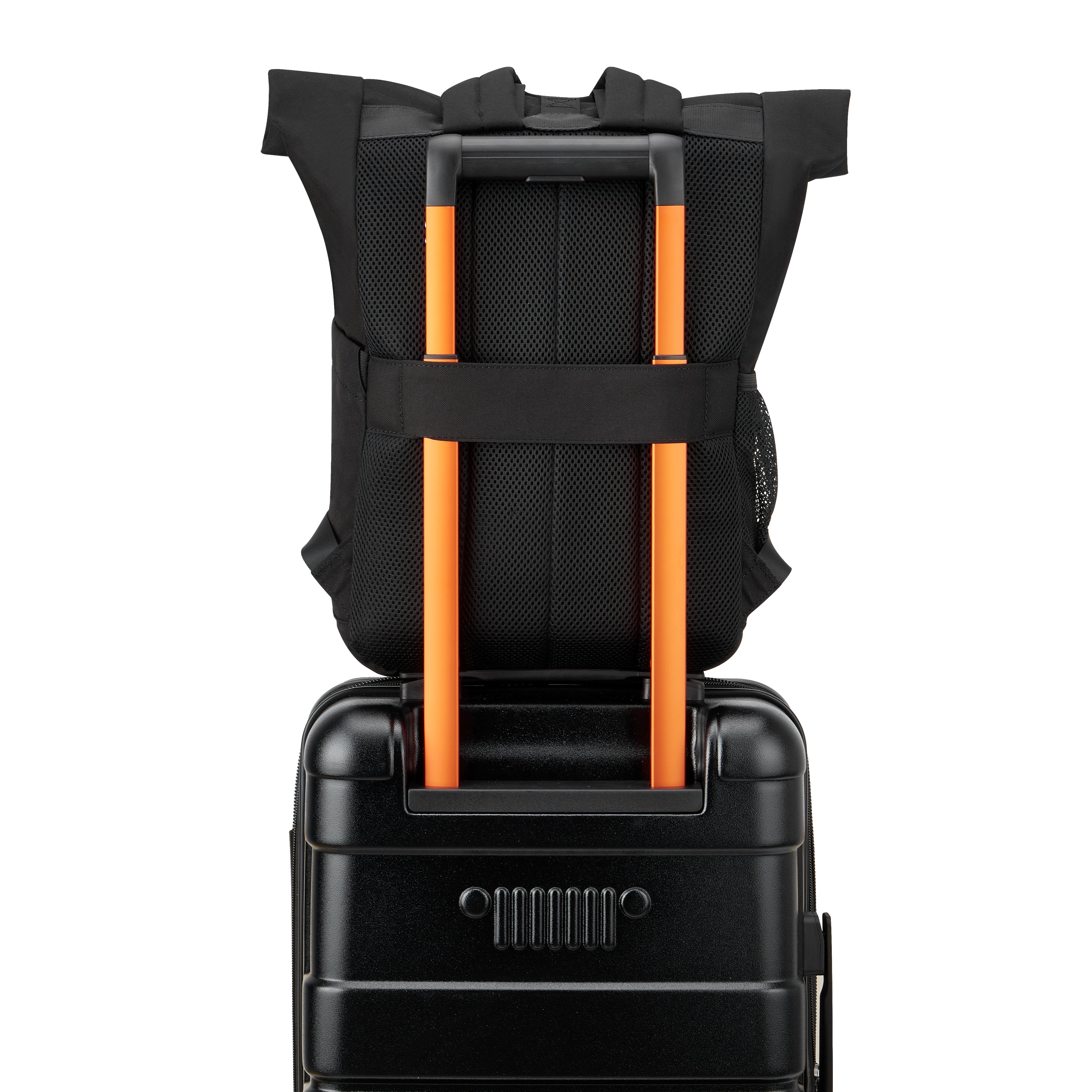 JS016D| Roll-Top Backpack 22.91L BLACK