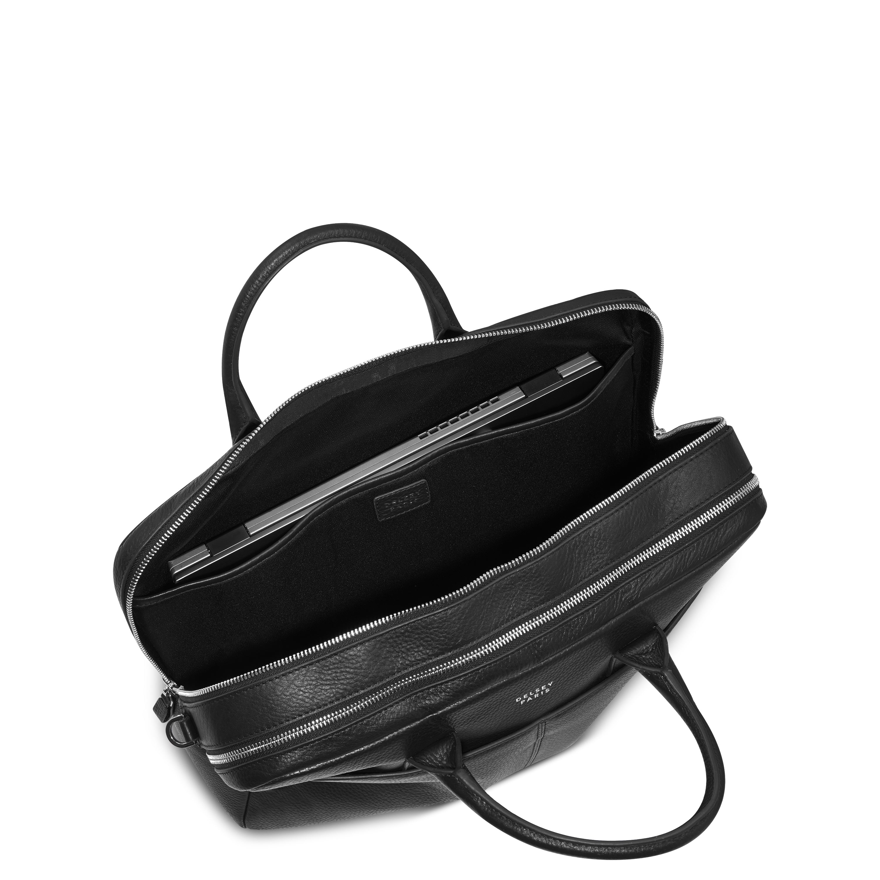 LE CUIR GRAINE| Briefcase BLACK