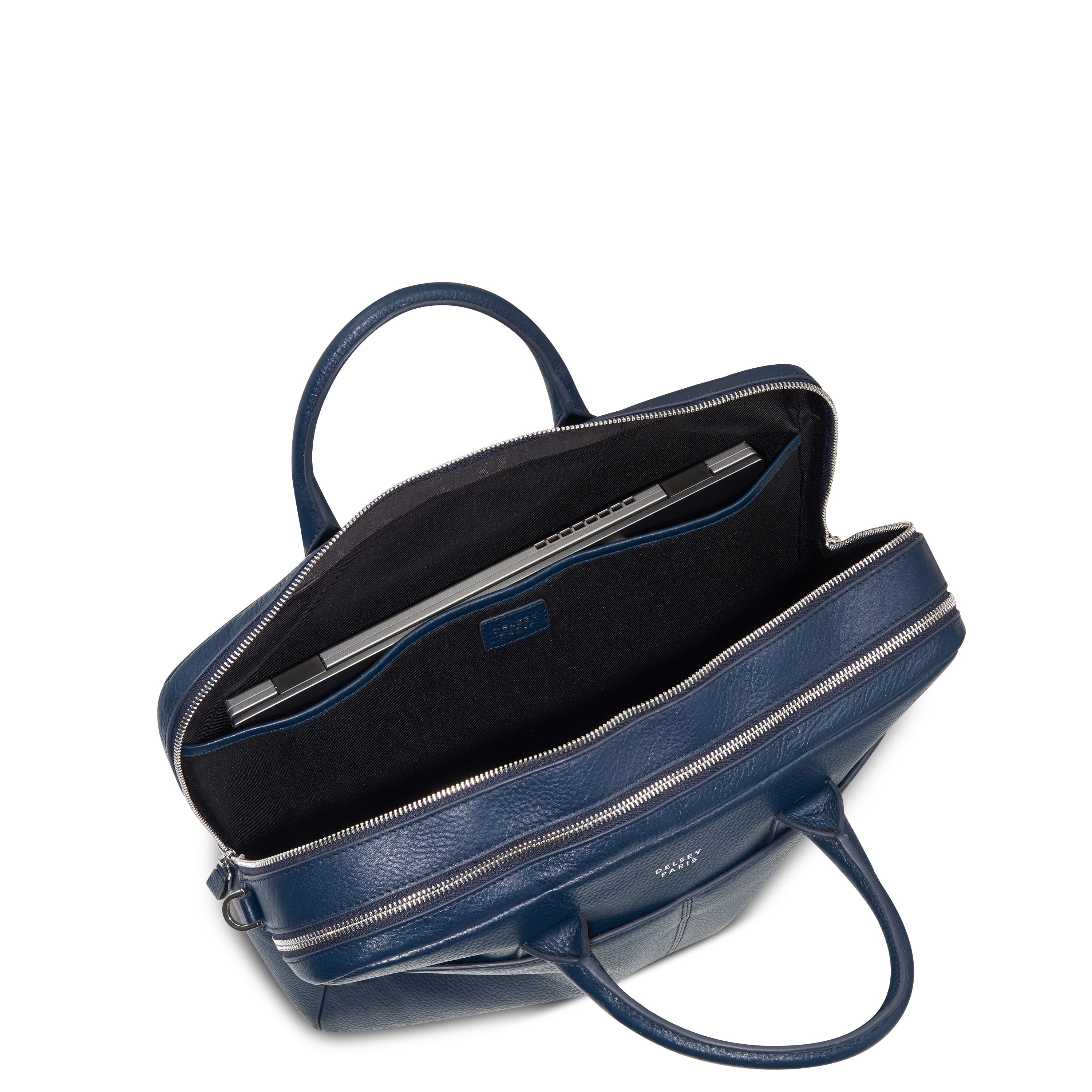 LE CUIR GRAINE| Porte-Documents BLEU MARINE