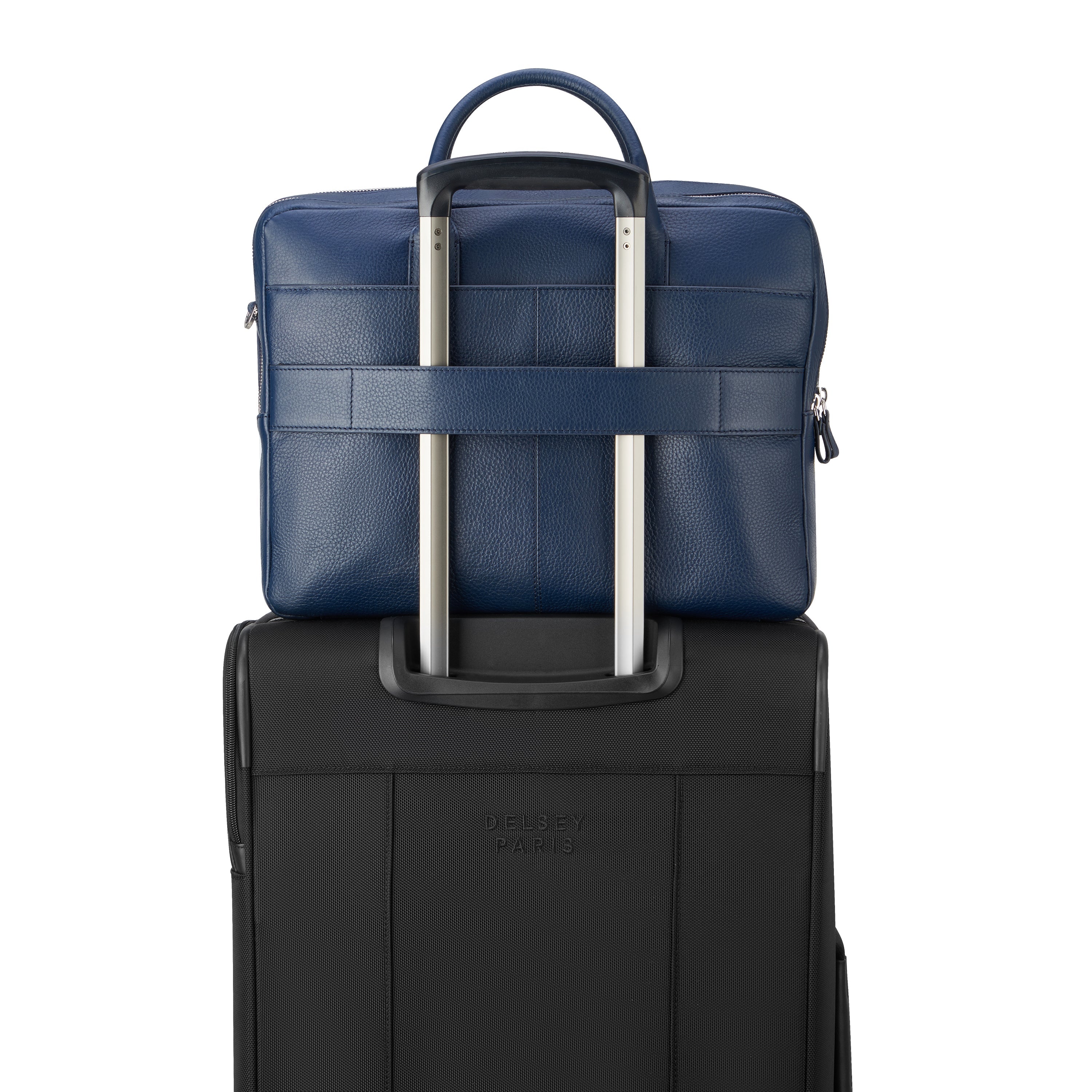 LE CUIR GRAINE| Porte-Documents BLEU MARINE