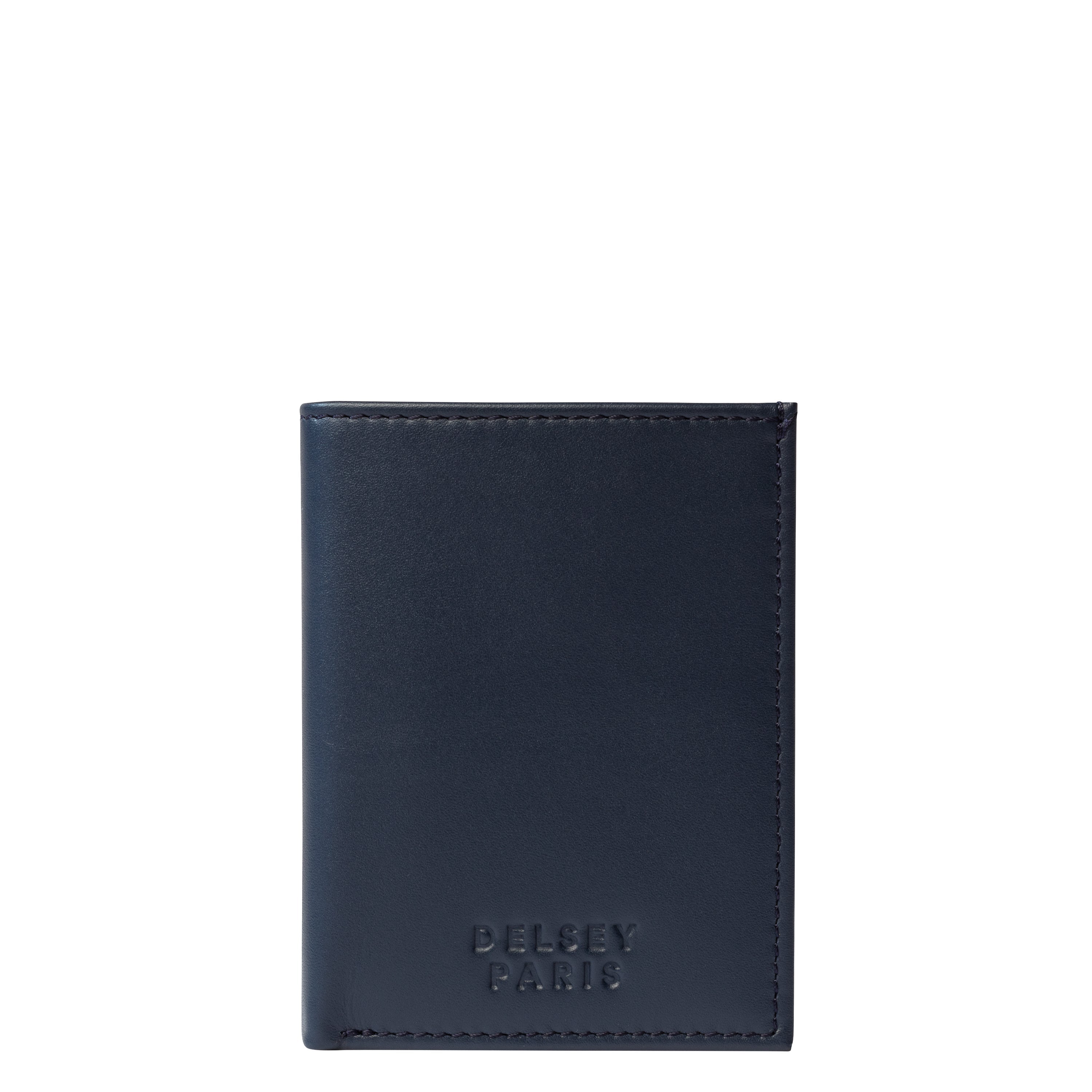 LE CUIR LISSE| Portefeuille BLEU MARINE