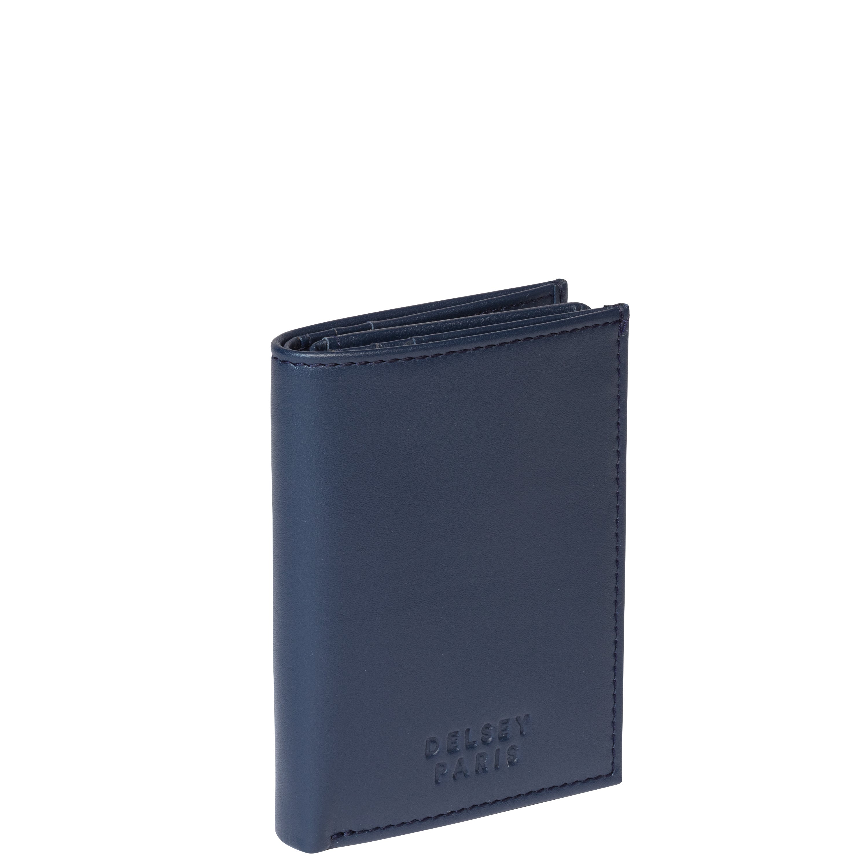 LE CUIR LISSE| Portefeuille BLEU MARINE