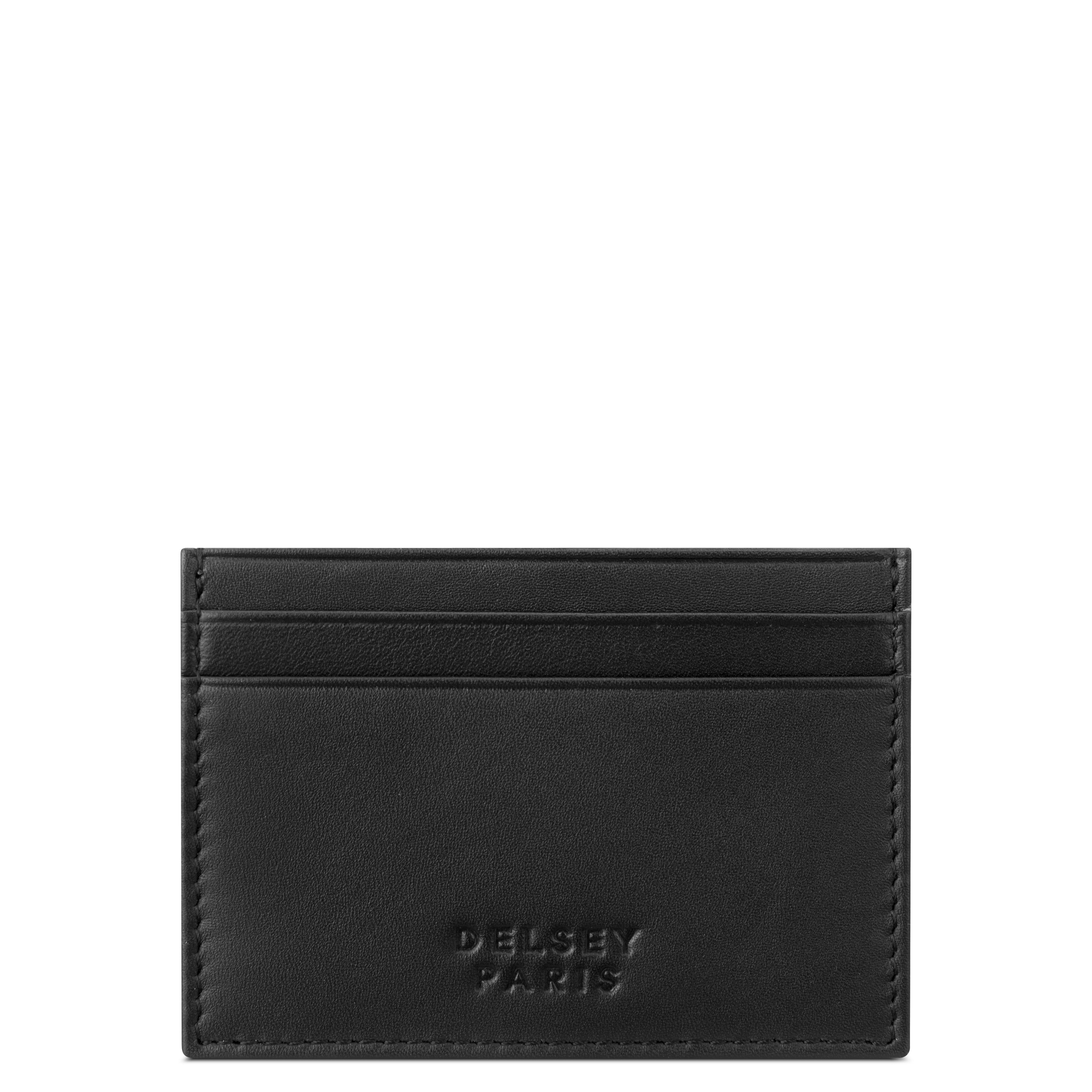 LE CUIR LISSE| Porte-Cartes NOIR