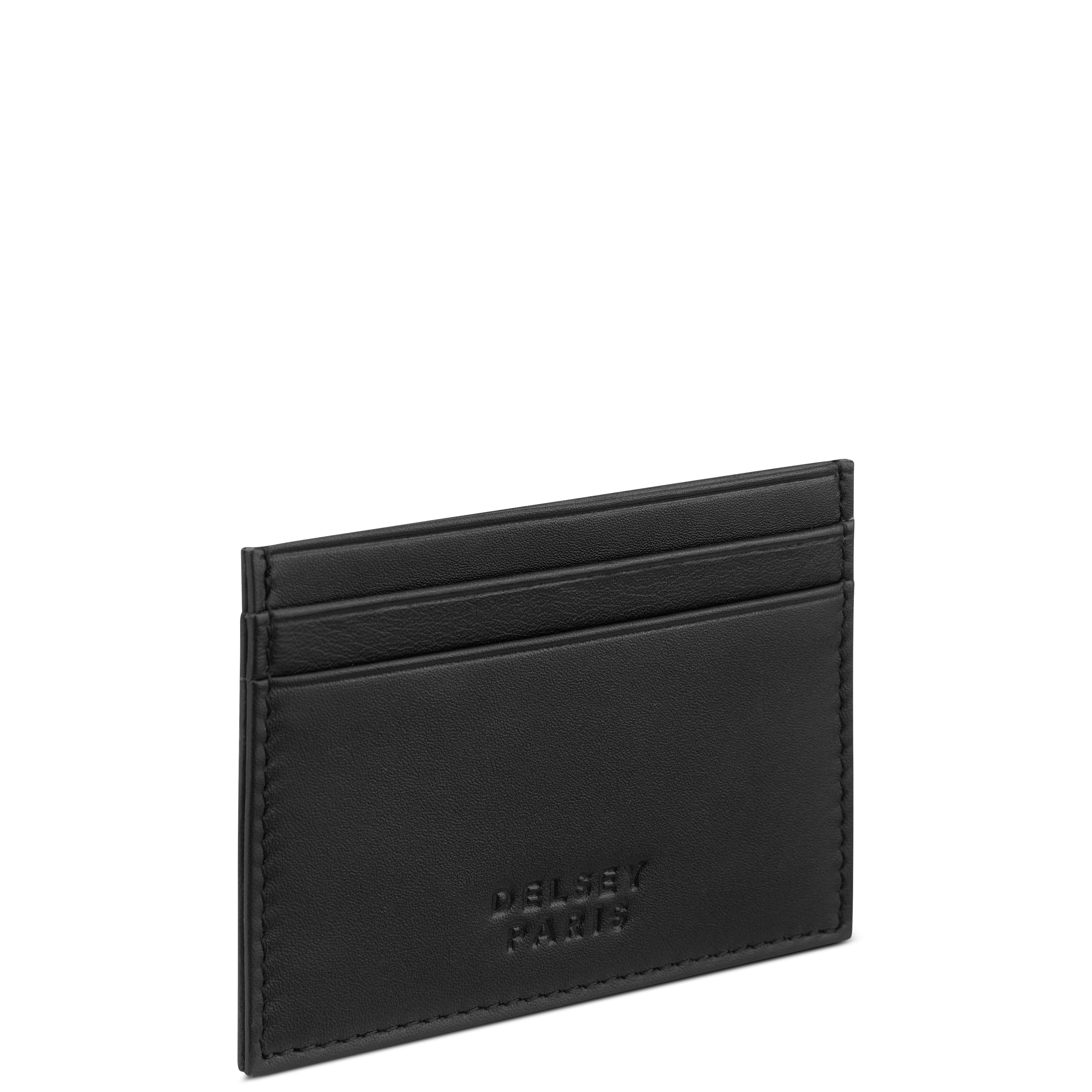 LE CUIR LISSE| Porte-Cartes NOIR