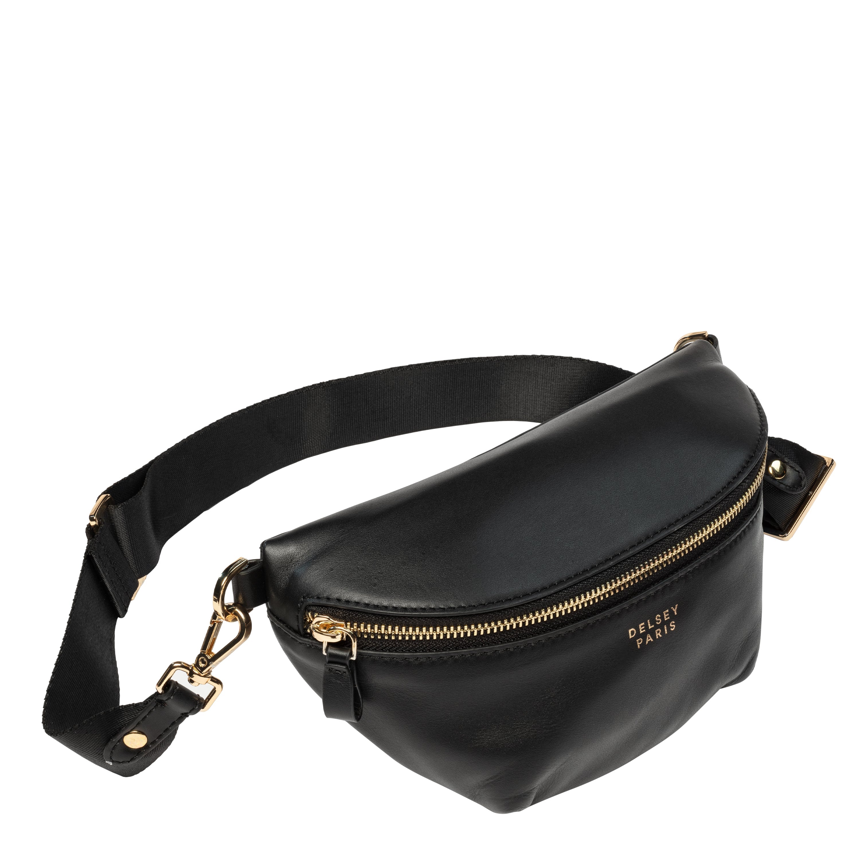 LE CUIR LISSE| Sac Banane NOIR