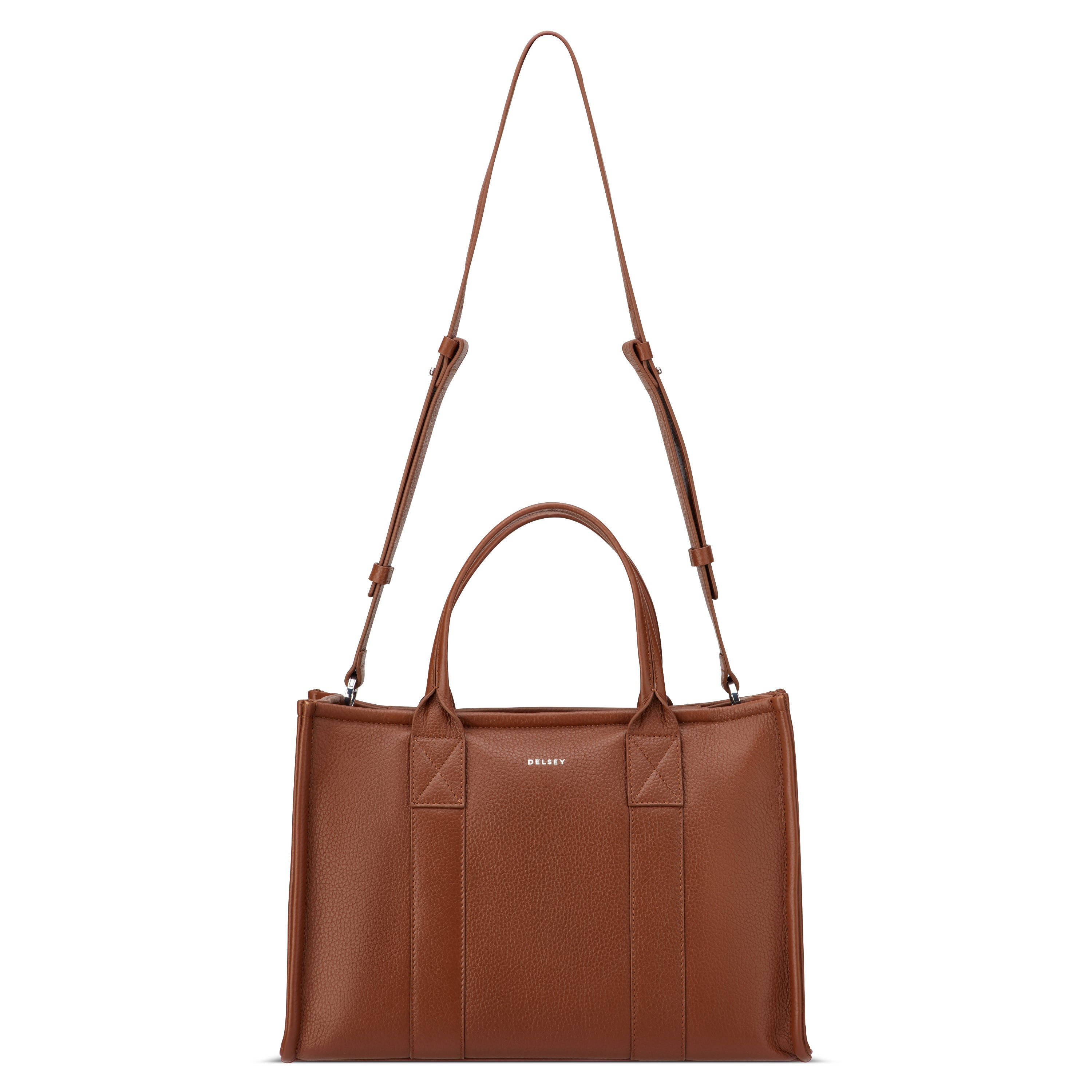 LE CUIR GRAINE| Handtasche COGNAC