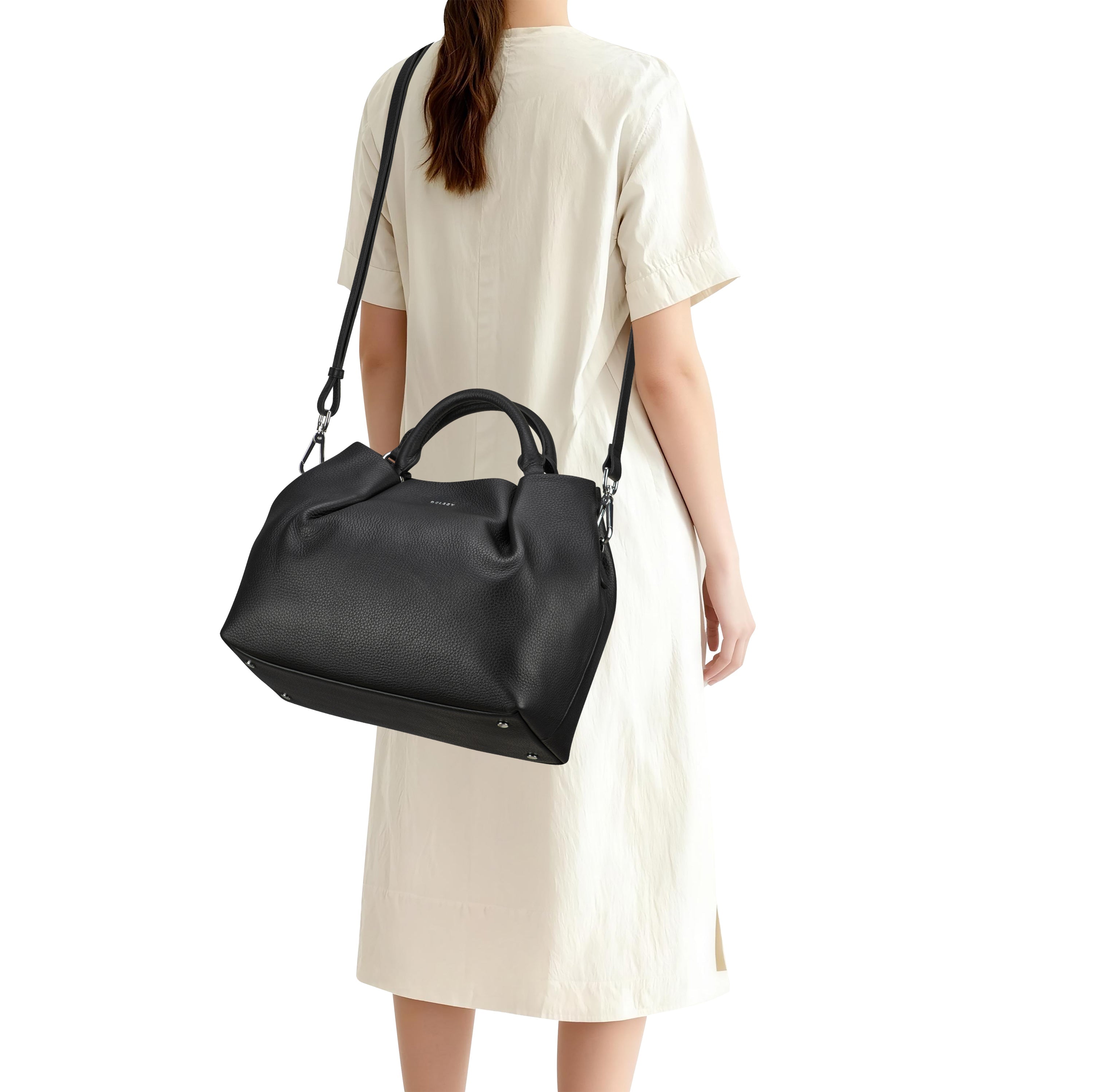 LE CUIR GRAINE| Handtasche SCHWARZ