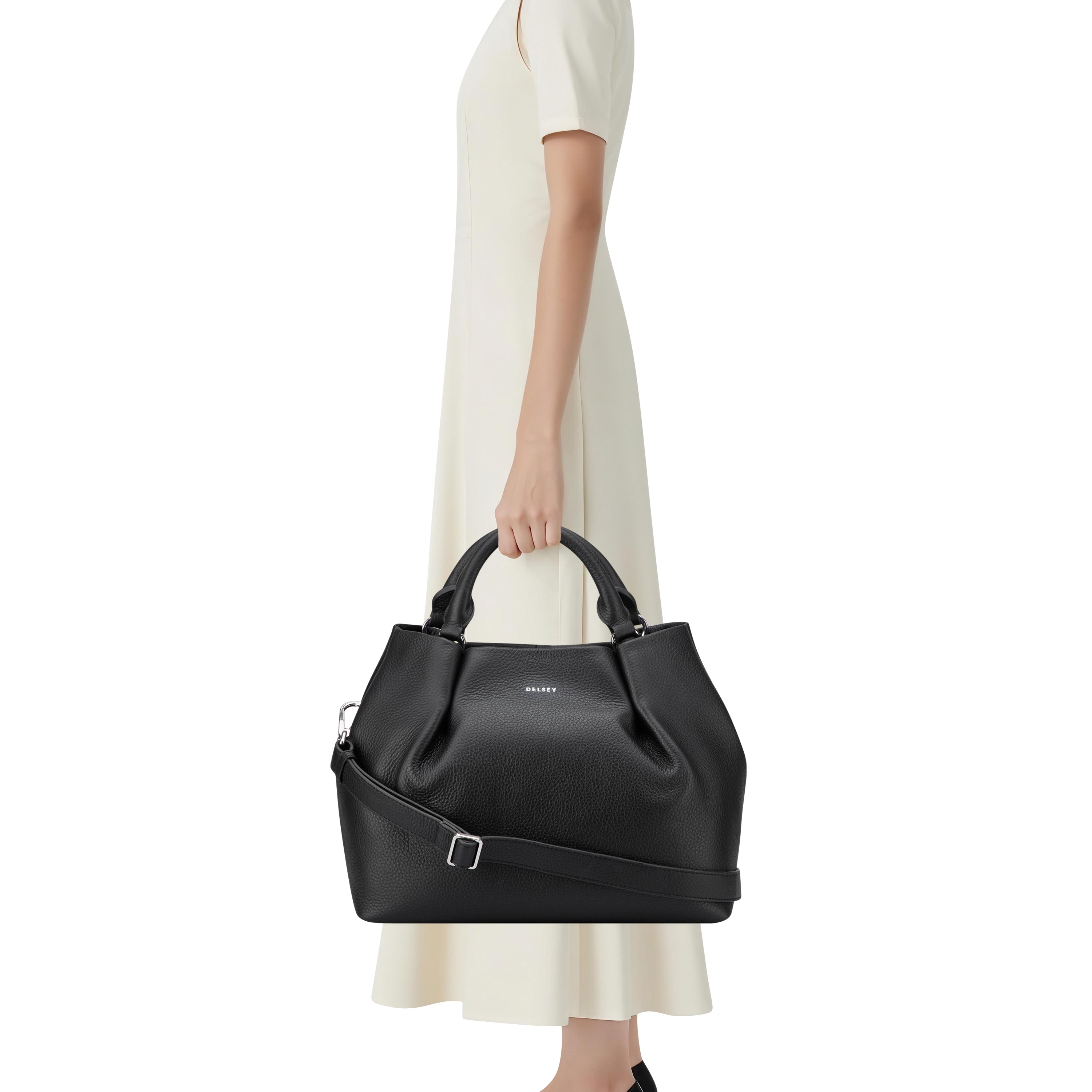 LE CUIR GRAINE| Handtasche SCHWARZ