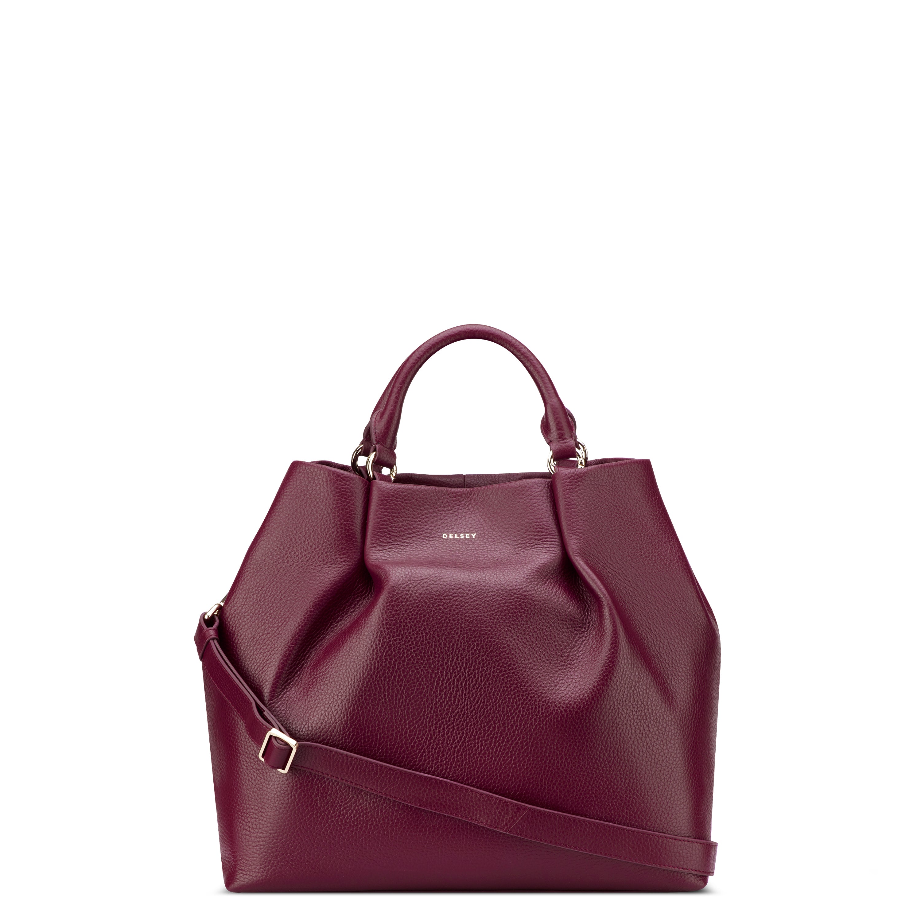 LE CUIR GRAINE| Handtasche BURGUNDERROT