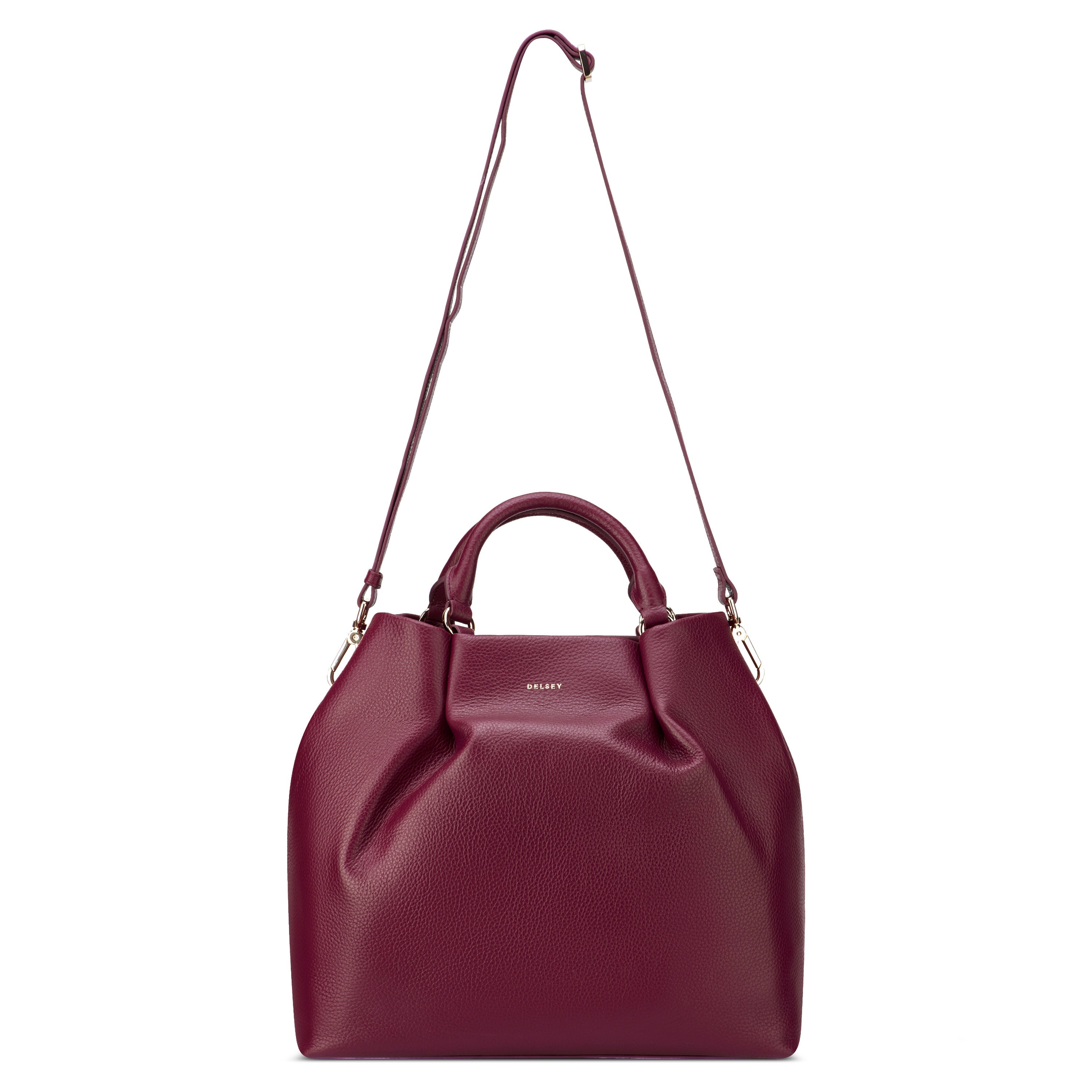 LE CUIR GRAINE| Handtasche BURGUNDERROT