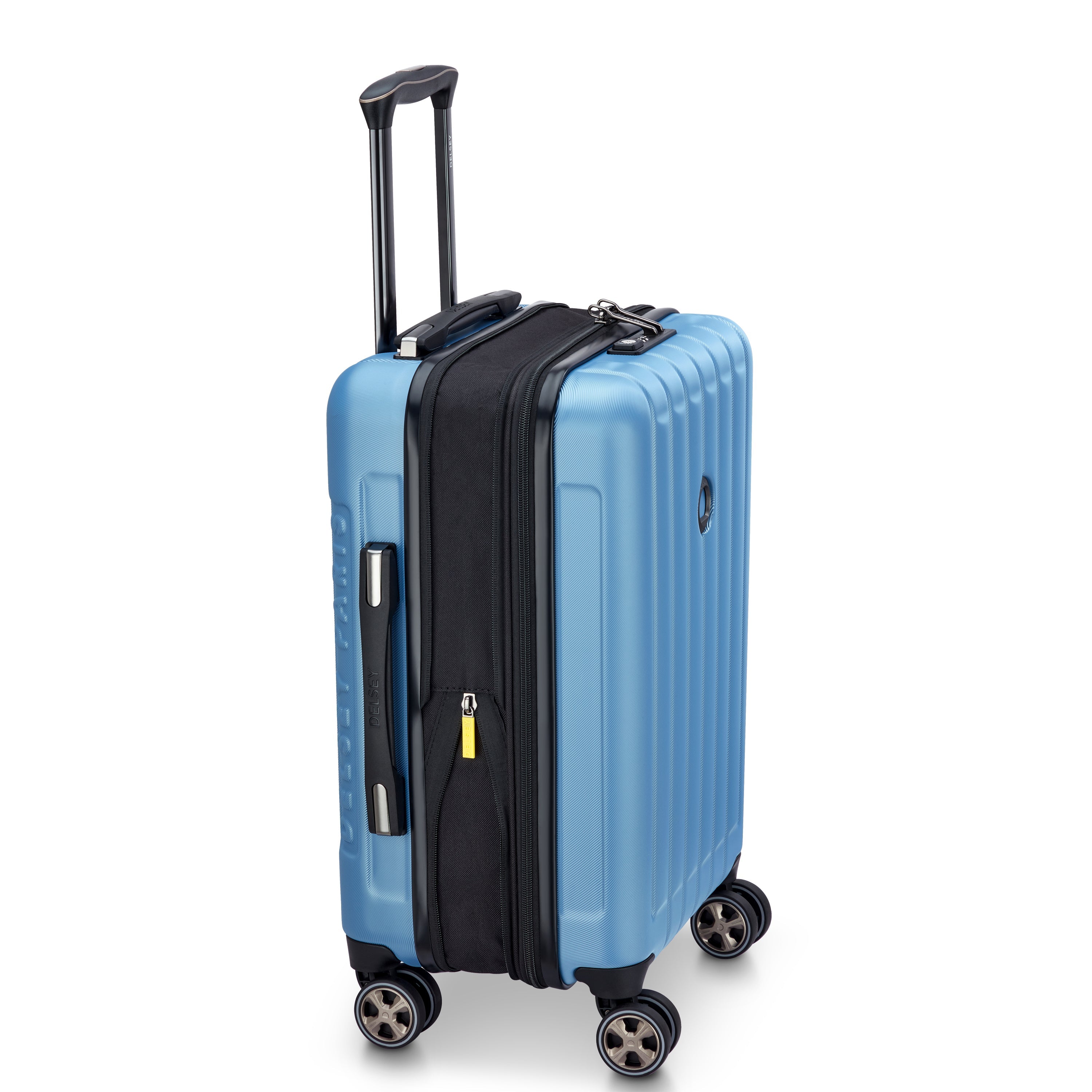 LONGITUDE| Koffer Check-In erweiterbar 55 CM BLAU