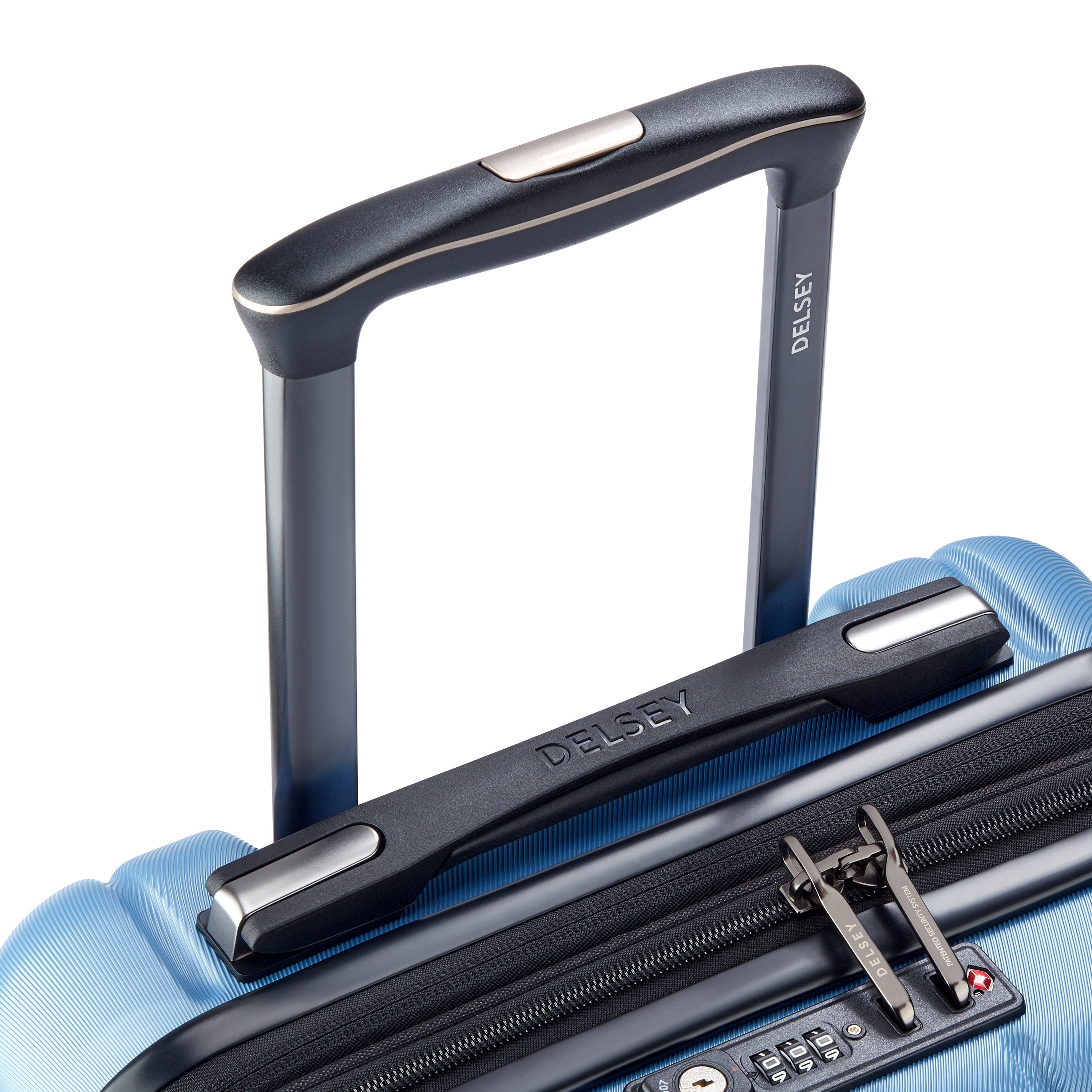 LONGITUDE| Koffer Check-In erweiterbar 55 CM BLAU