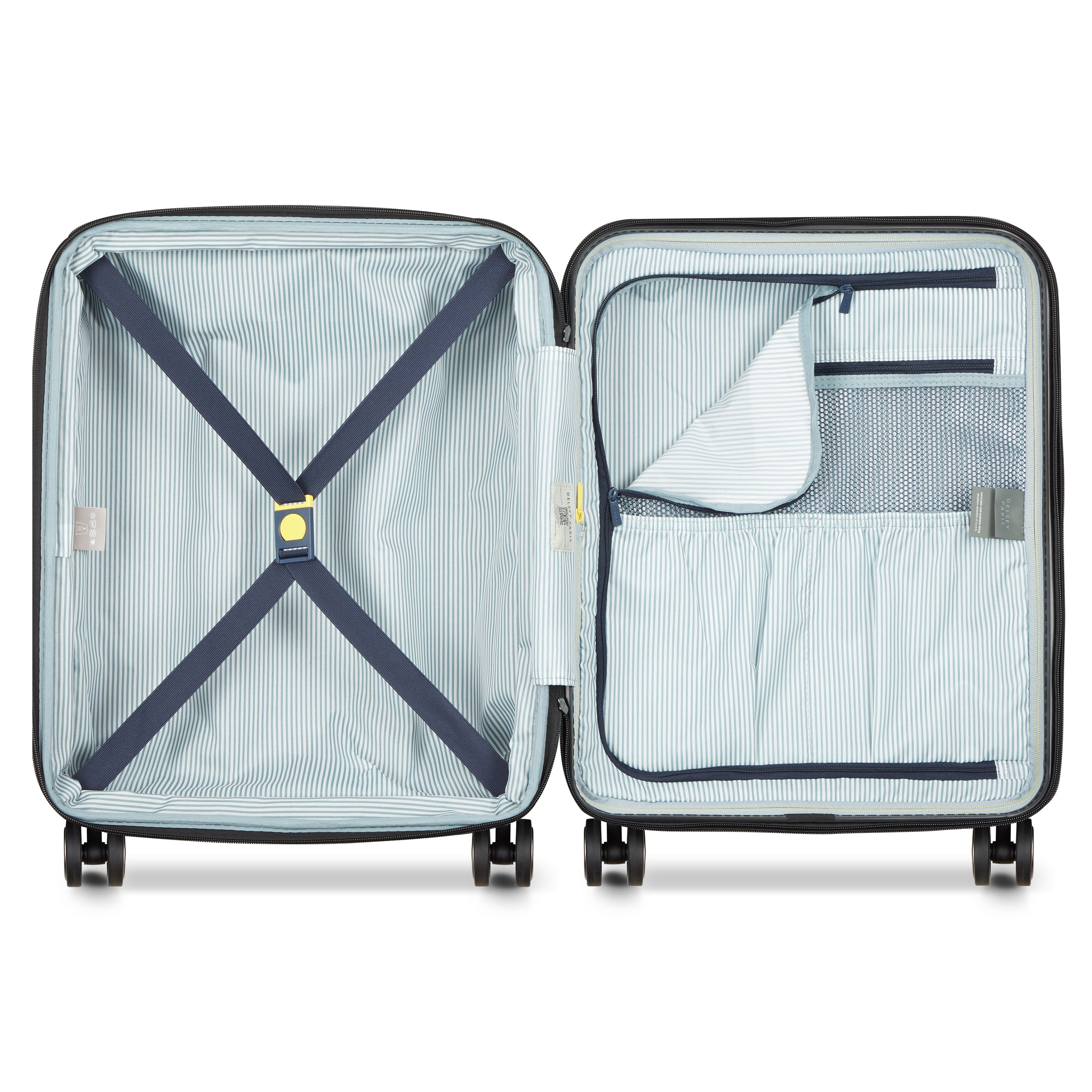 LONGITUDE| Koffer Kabine slim erweiterbar 55 CM BLAU