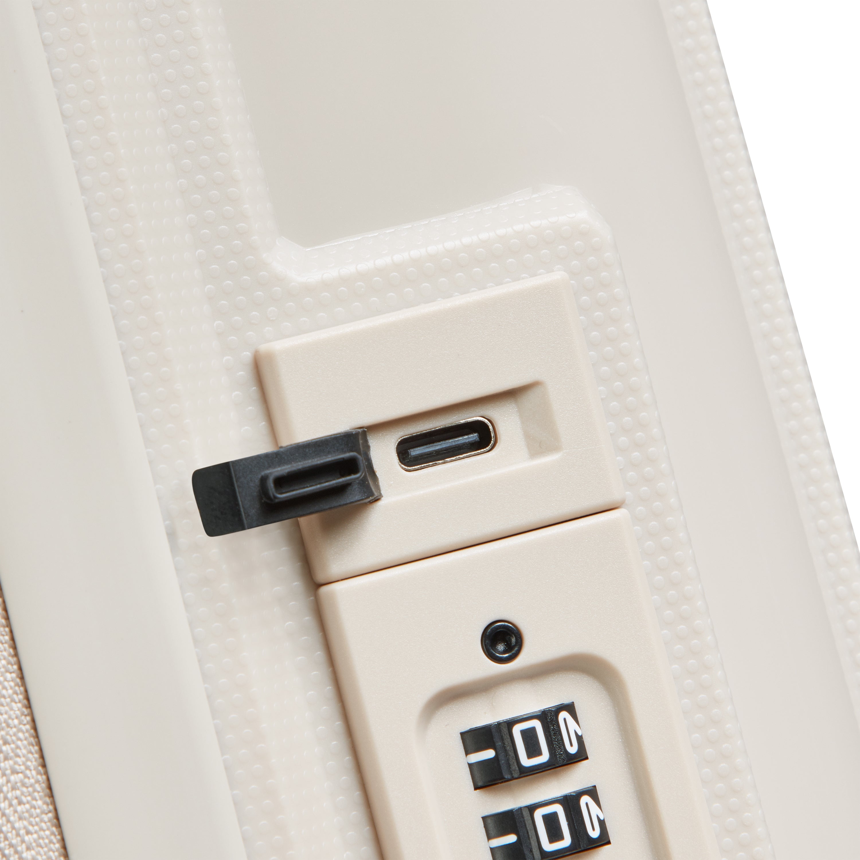 LUTECE| Koffer Kabine Slim Erweiterbar 55 CM BEIGE