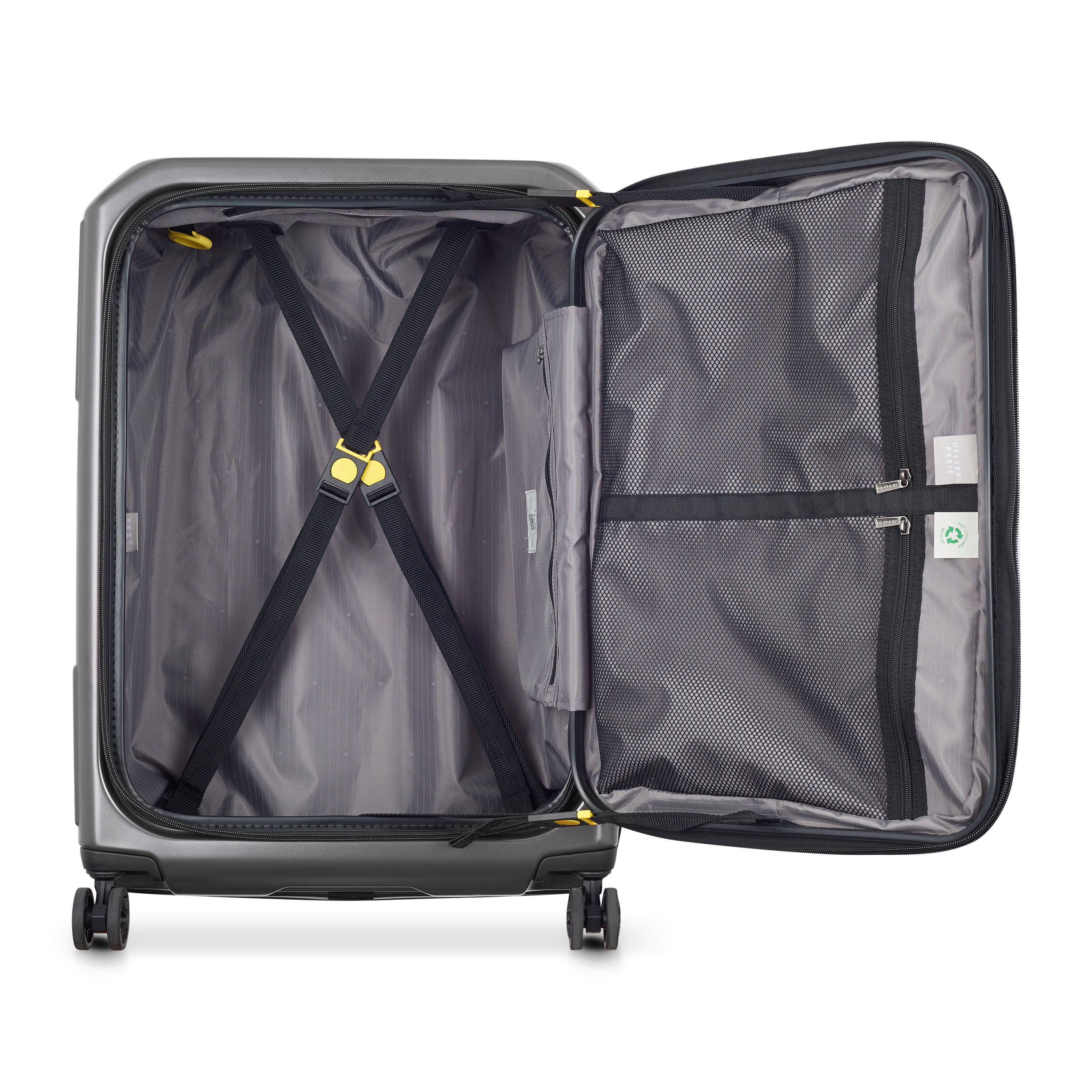 SECURITIME ZIP| Koffer Aufgabe Erweiterbar 65.5 CM ANTHRAZIT