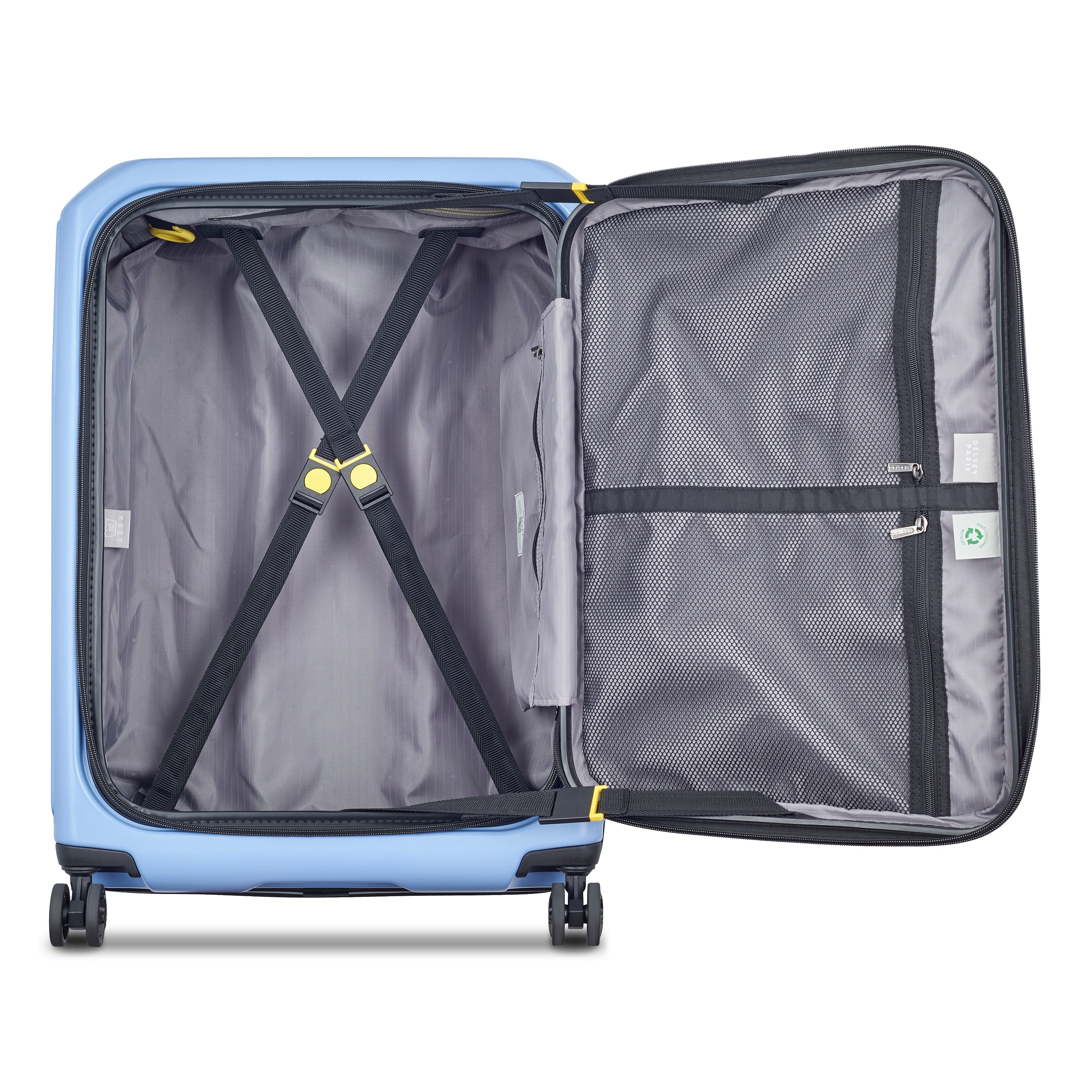 SECURITIME ZIP| Koffer Aufgabe Erweiterbar 65.5 CM LAVENDELBLAU