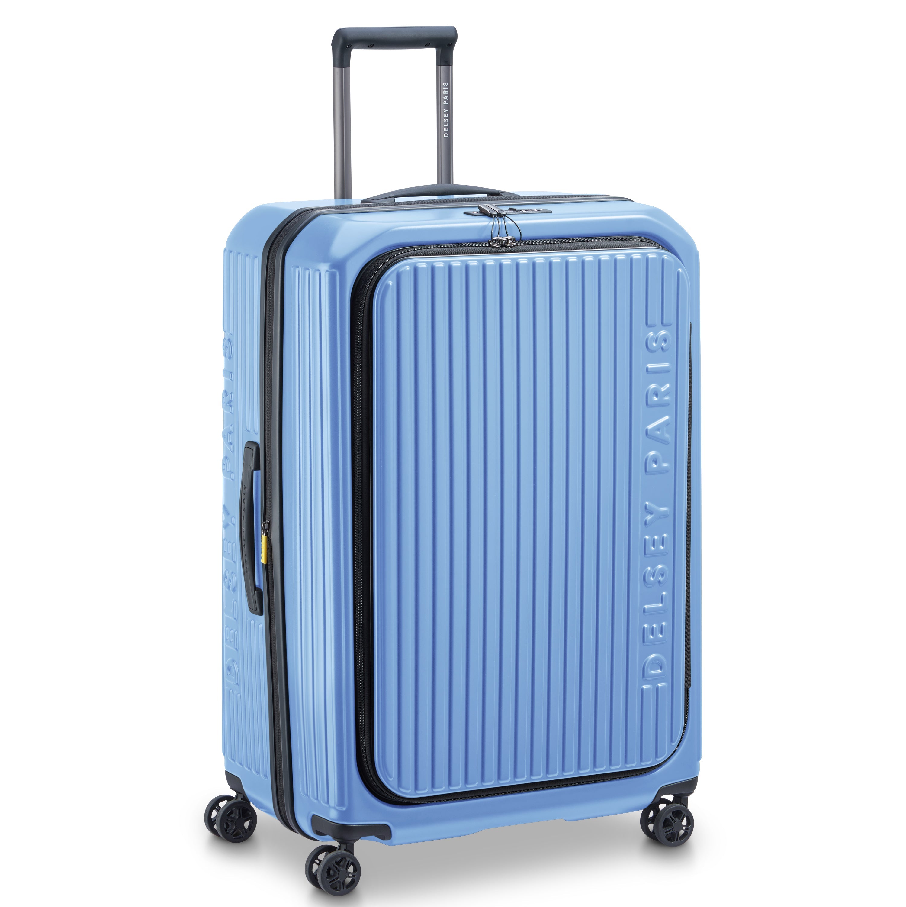 SECURITIME ZIP| Koffer Aufgabe Erweiterbar 75.5 CM LAVENDELBLAU