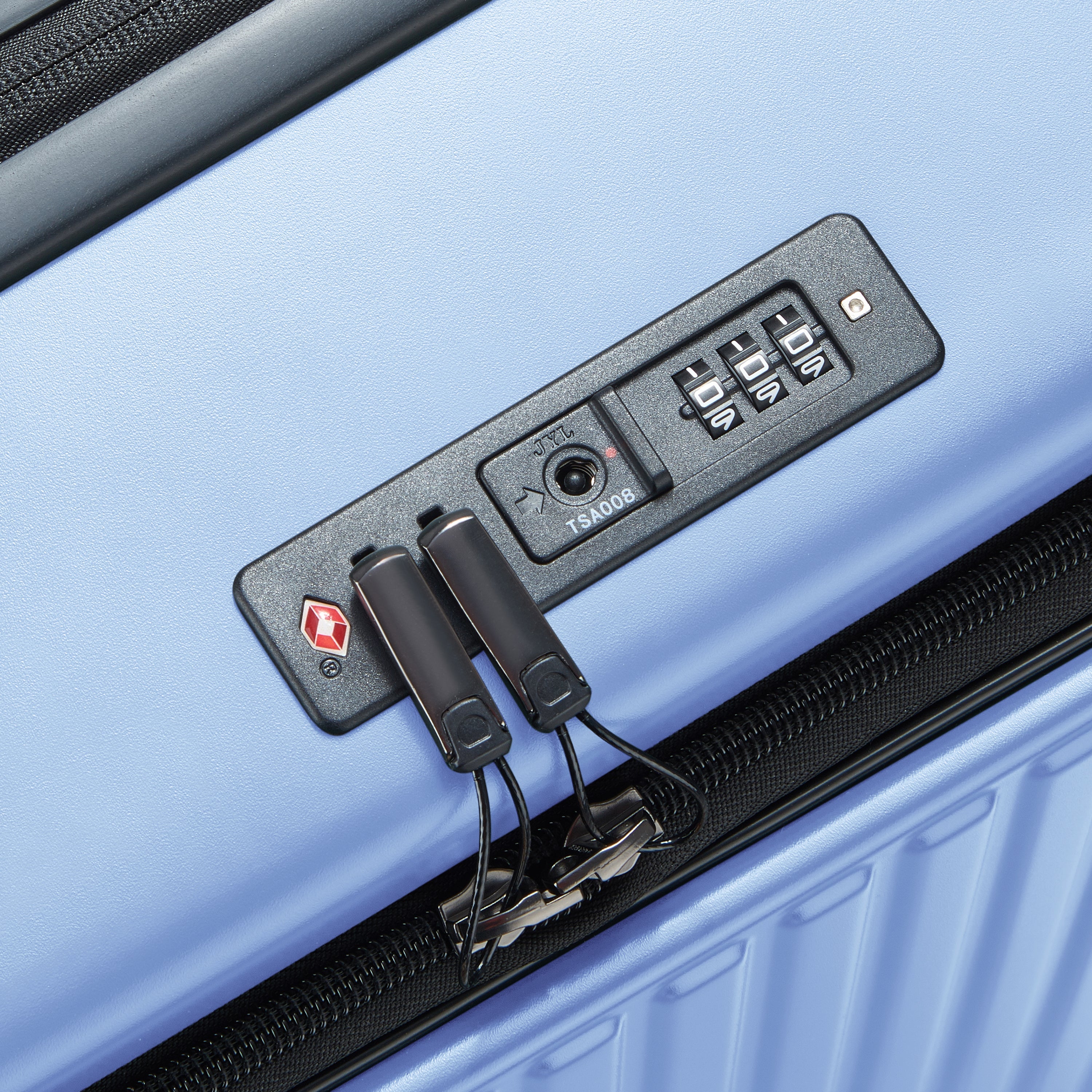 SECURITIME ZIP| Koffer Aufgabe Erweiterbar 75.5 CM LAVENDELBLAU