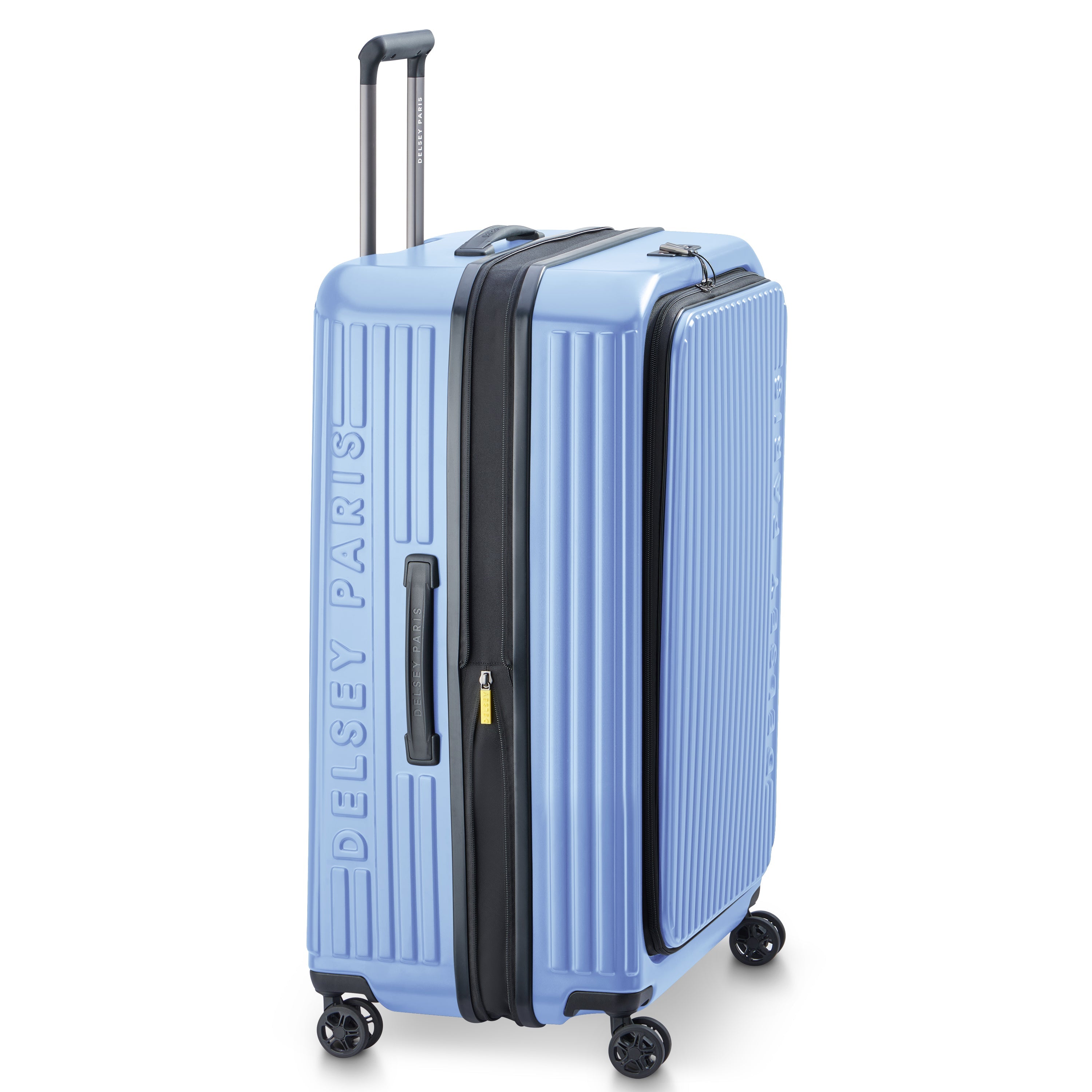 SECURITIME ZIP| Koffer Aufgabe Erweiterbar 75.5 CM LAVENDELBLAU